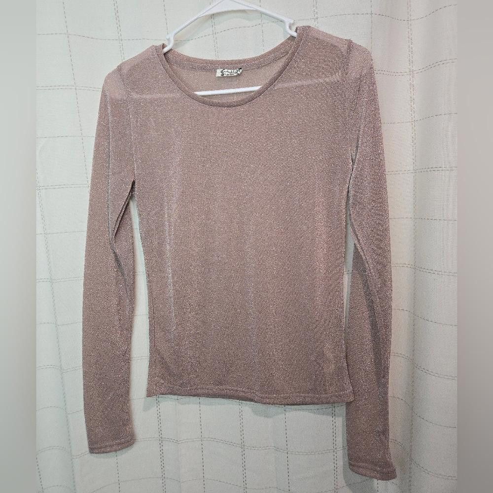 Free People Free People Mesh Shimmer Layering Top Size S / US 4 / IT 40 - 1 Thumbnail