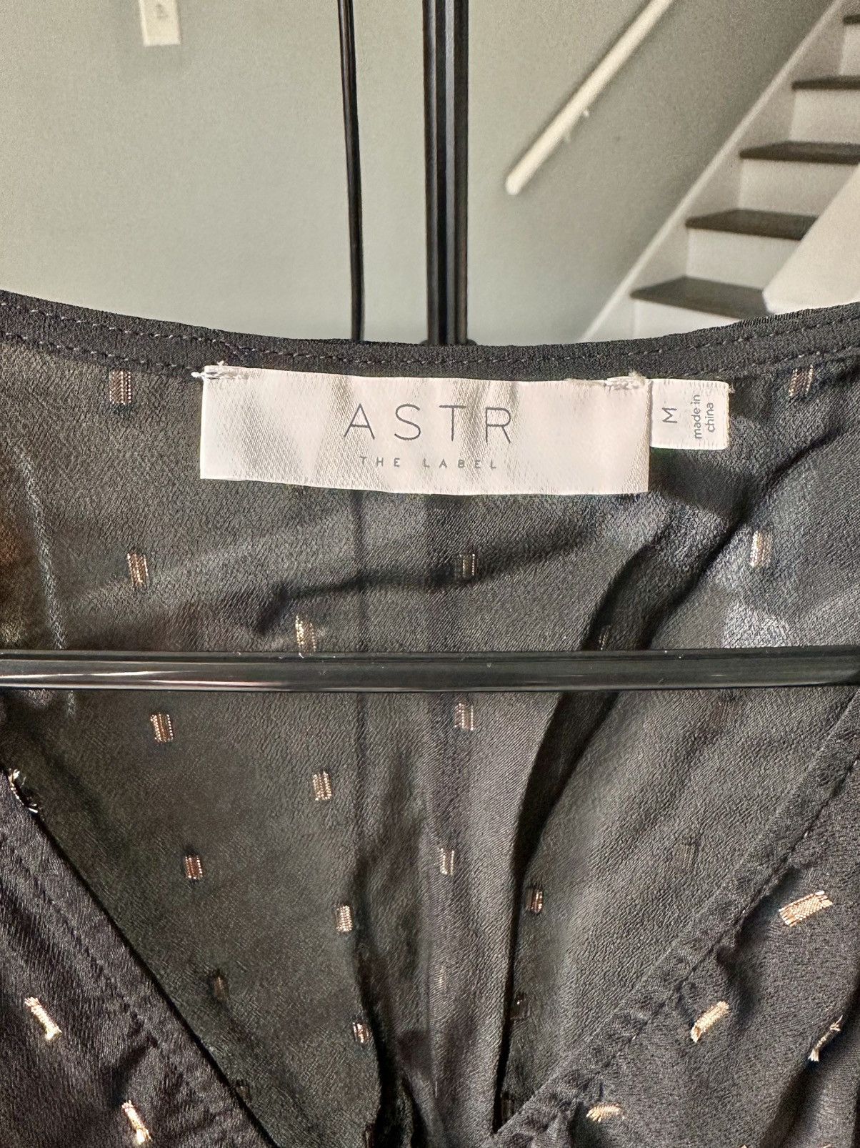 ASTR The Label ASTR THE LABLE (M) Nix Top Black/Gold Size M / US 6-8 / IT 42-44 - 5 Thumbnail