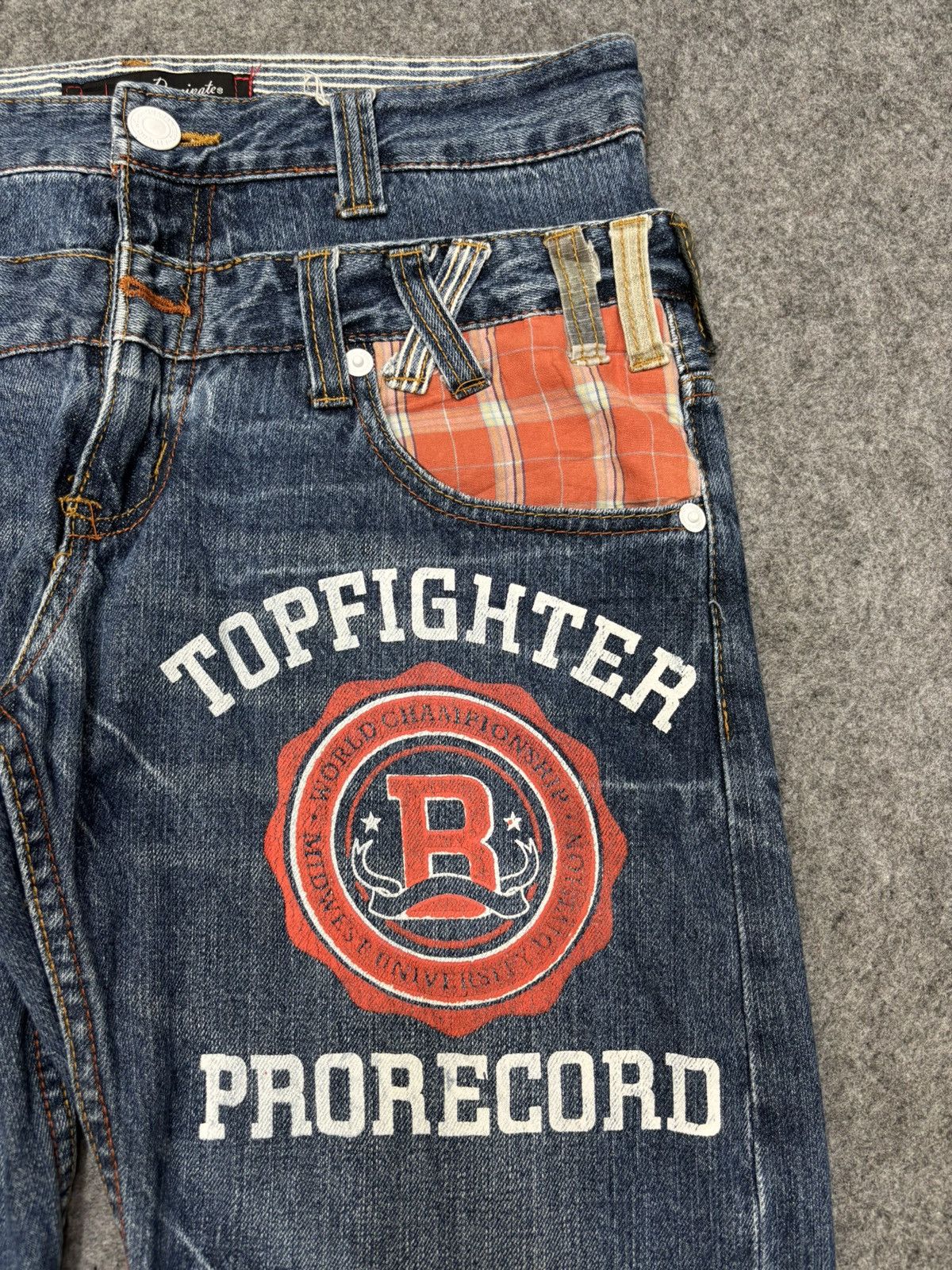 Japanese Brand 💥Double Waist💥Insane Dominate Twisted Leg Denim F653 Size US 32 / EU 48 - 3 Thumbnail