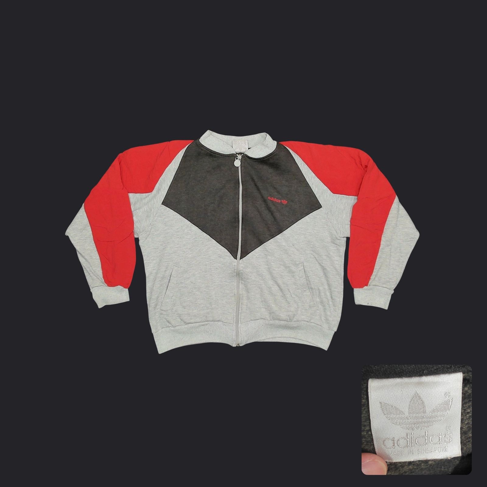 Adidas Adidas Archival 80s Trefoil Colorblock Fleece Jacket Size XL / US 12-14 / IT 48-50 - 1 Thumbnail
