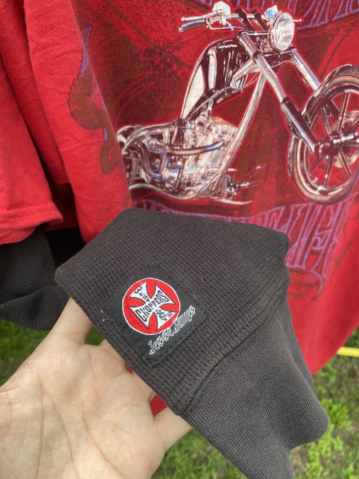 West Coast Choppers Vintage Y2K West Coast Choppers Double Sleeve Tee Size US XXL / EU 58 / 5 - 3 Thumbnail