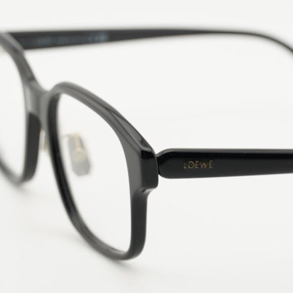 Loewe Loewe LW50084F 001 Eyeglasses Shiny Black 53mm Square Frame Size ONE SIZE - 10 Thumbnail
