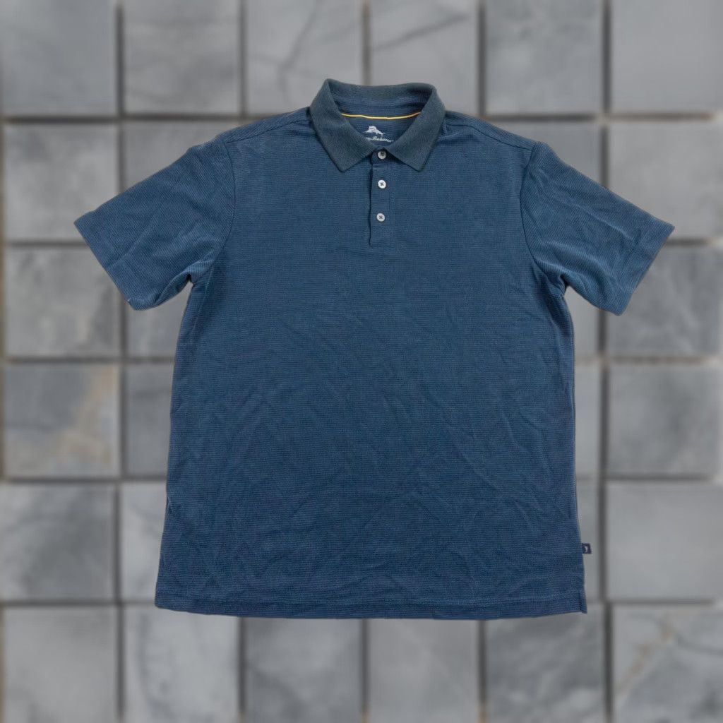 Tommy Bahama VINTAGE Tommy Bahama Polo Shirt Mens Large Blue Short Sleeve Collared Comfort Casual Size US L / EU 52-54 / 3 - 1 Thumbnail
