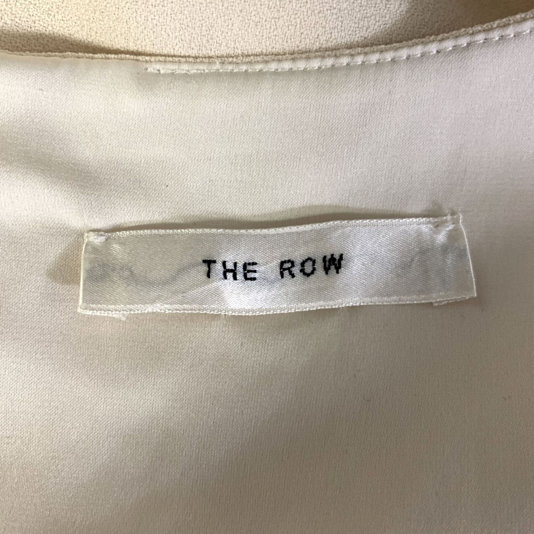 The Row THE ROW Dress Size 2 Cream Viscose Elastane Knee-Length Tunic Size XS / US 0-2 / IT 36-38 - 4 Thumbnail