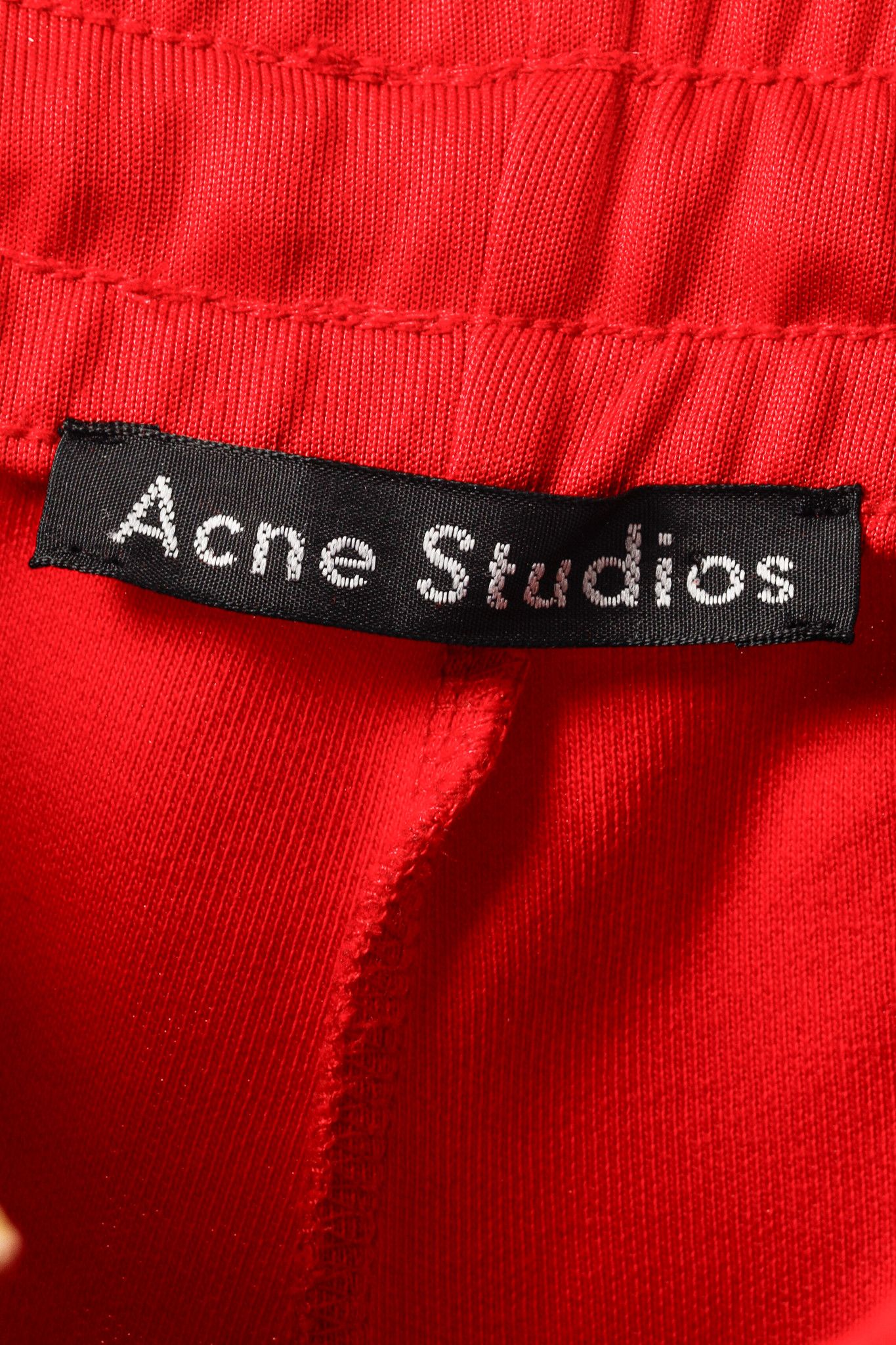 Acne Studios Acne Studios Norwich Face Red Jersey Taped Track Pants Size US 34 / EU 50 - 5 Thumbnail