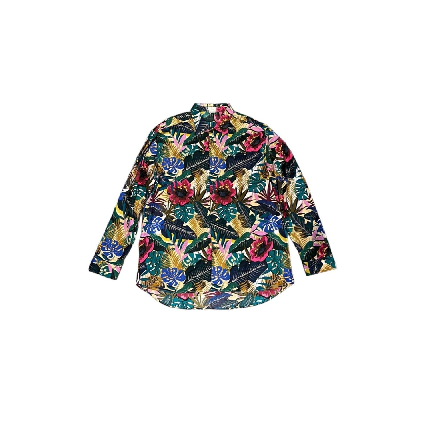 Etro ETRO Milano Mens Shirt 45 XXL Floral Tropical Button Down Bl Size US XXL / EU 58 / 5 - 1 Thumbnail