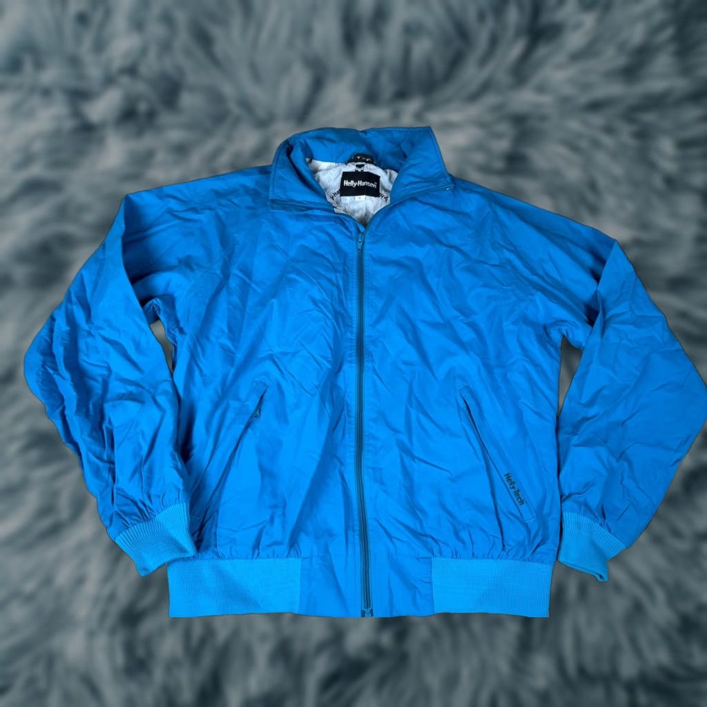 Helly Hansen VINTAGE Helly Hansen Helly Tech Bomber Windbreaker Jacket L Teal Aqua Mens Blue Size US L / EU 52-54 / 3 - 1 Thumbnail