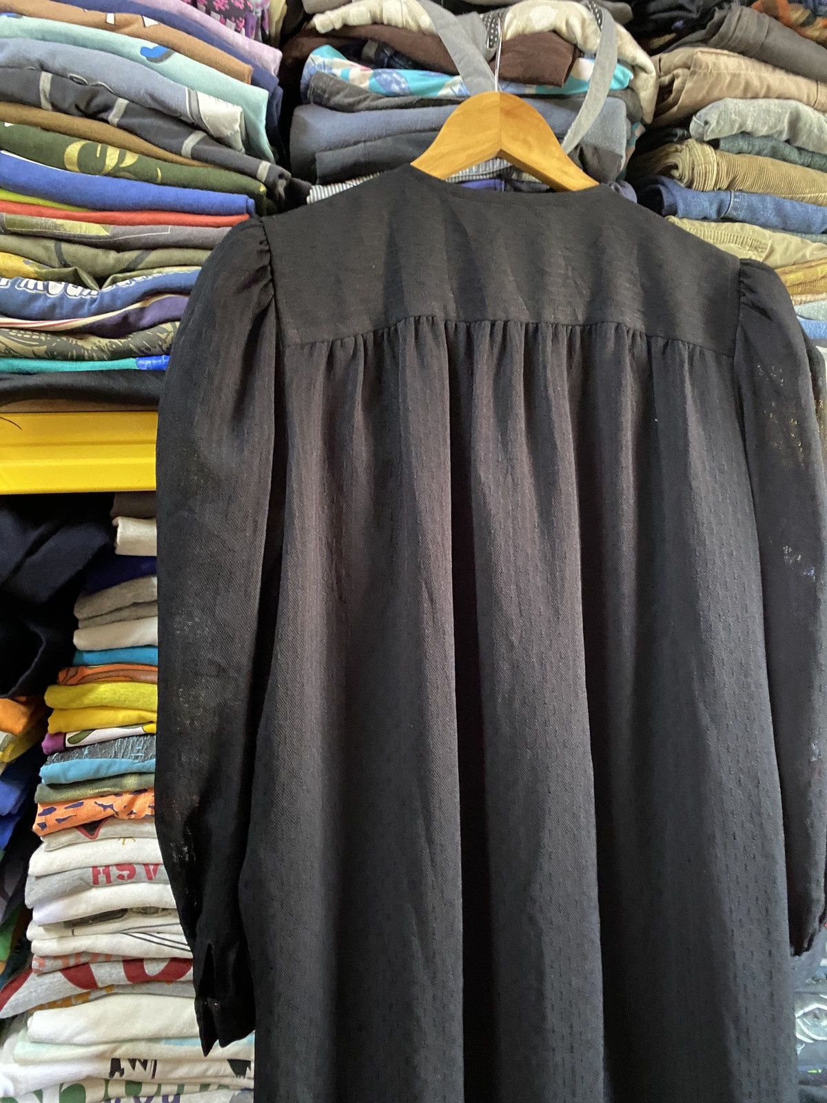 Designer × Givenchy Formal Givenchy luxury Black Wool Dress With Lace Size L / US 10 / IT 46 - 10 Thumbnail
