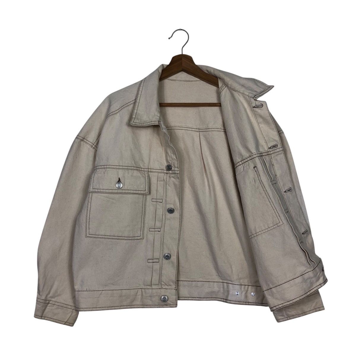 Vintage 📌Vintage Cropped Biker Jacket Double Pocket Issey Miyake Size US M / EU 48-50 / 2 - 12 Thumbnail