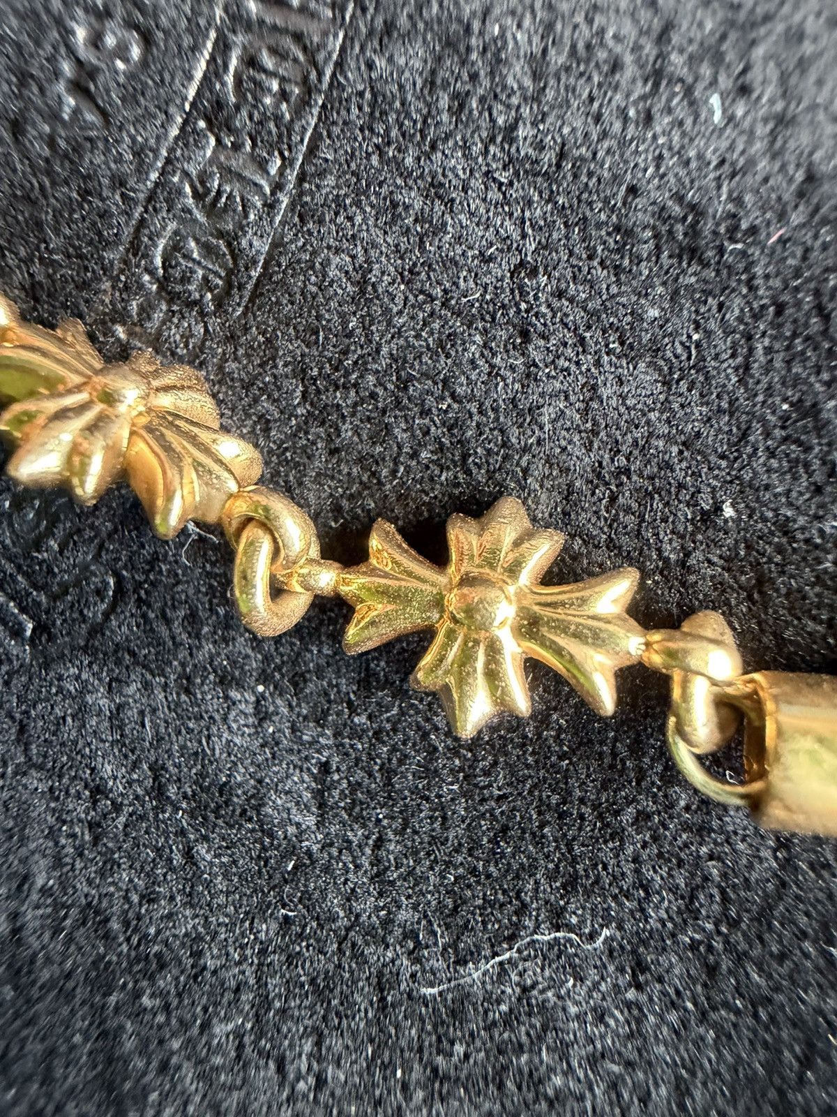 Chrome Hearts Chrome Hearts 22K gold Tiny e Bracelet 7.5 Inch Size ONE SIZE - 6 Thumbnail