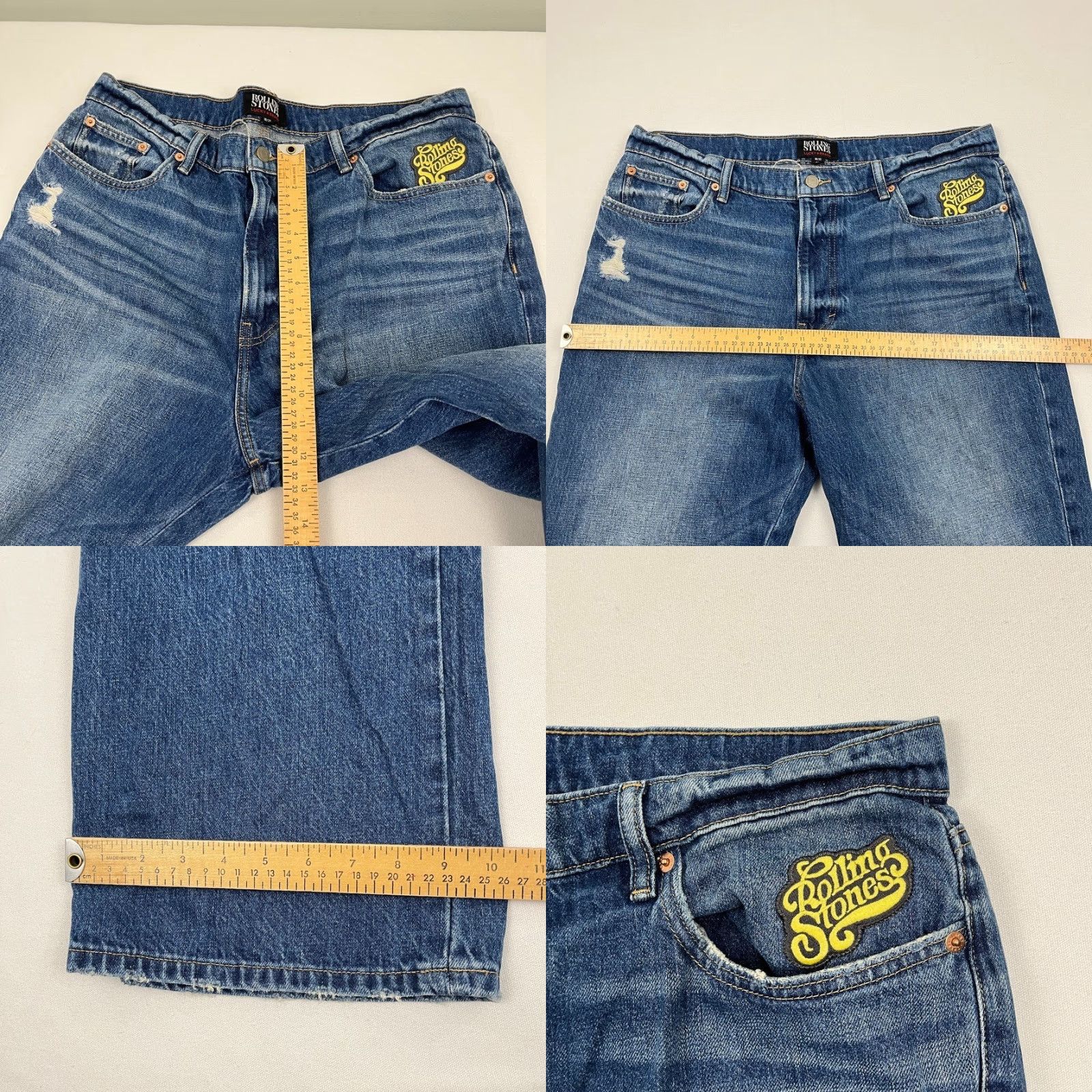 Lucky Brand Lucky Brand Rolling Stones Jeans 16 Regular Flared Denim Blue 5-Pocket Vintage? No Womens Shoes Wait— Jeans Size 38" / US 16 / IT 52 - 8 Thumbnail