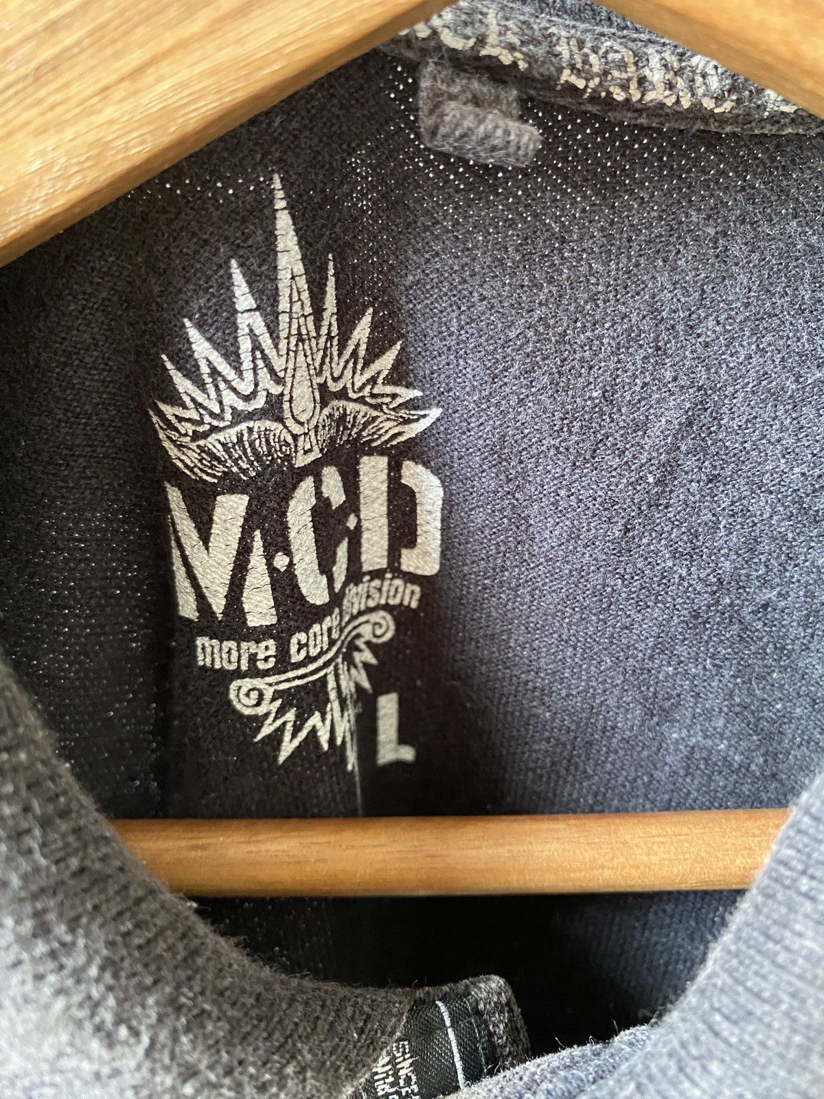 Japanese Brand More Core Division Japan Punk Rock Surf Faded Black Shirt Size US S / EU 44-46 / 1 - 11 Thumbnail