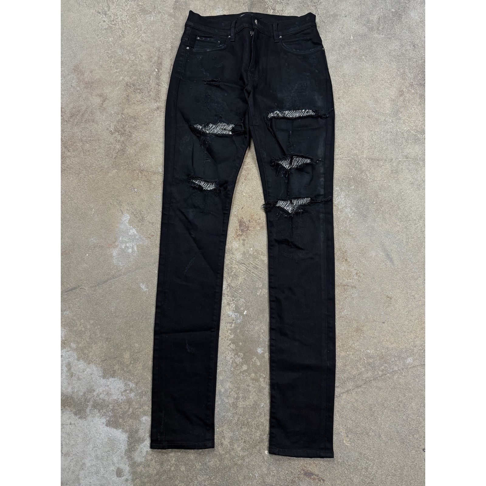 Amiri Thrasher Jeans Zebra Black Used 30