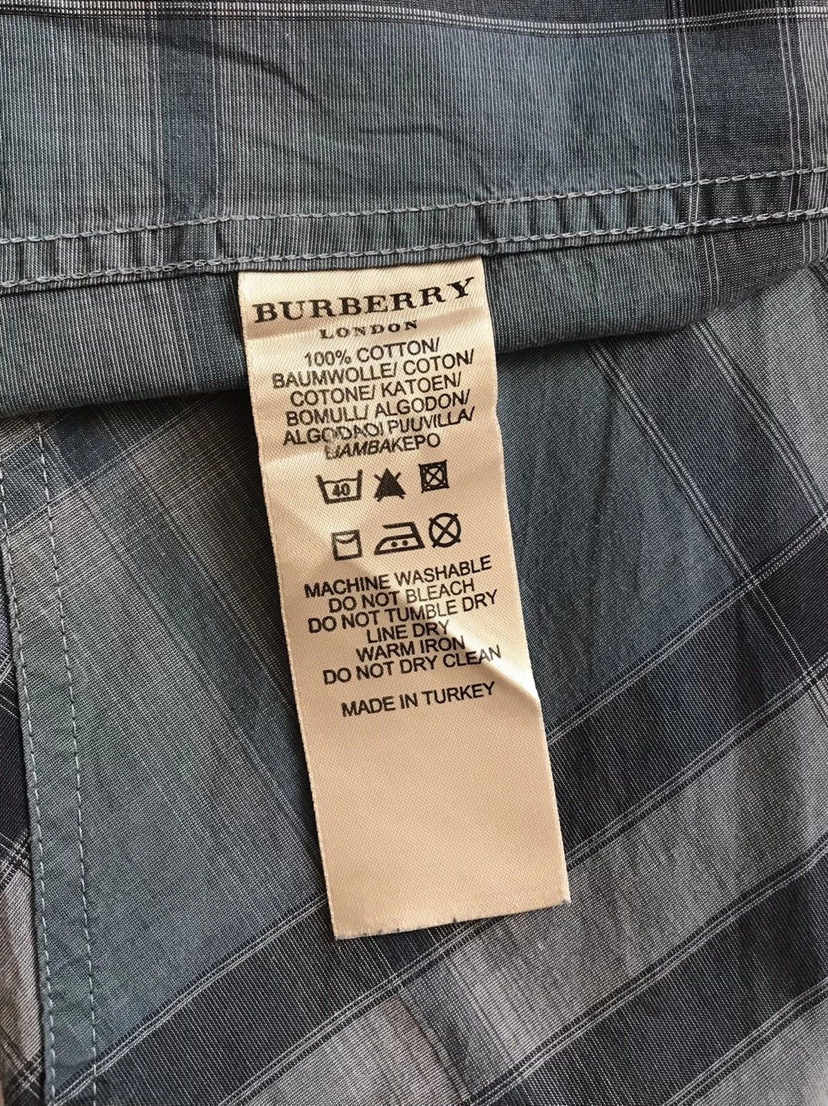 Burberry Burberry Nova Check Button Plaid Shirt Mens Size L Size US L / EU 52-54 / 3 - 6 Thumbnail