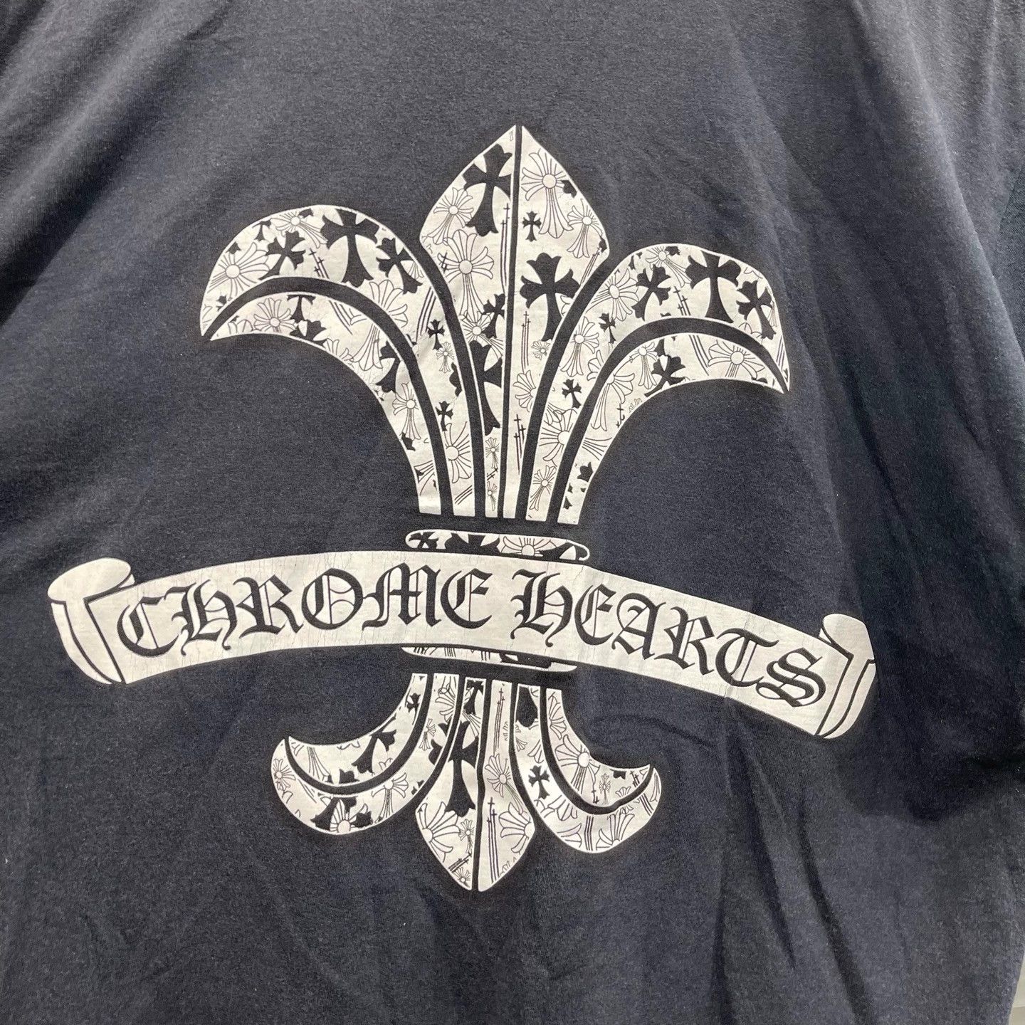 Chrome Hearts Chrome Hearts Black Scroll Scout Flower Short Sleeve Tee M Size US M / EU 48-50 / 2 - 6 Thumbnail