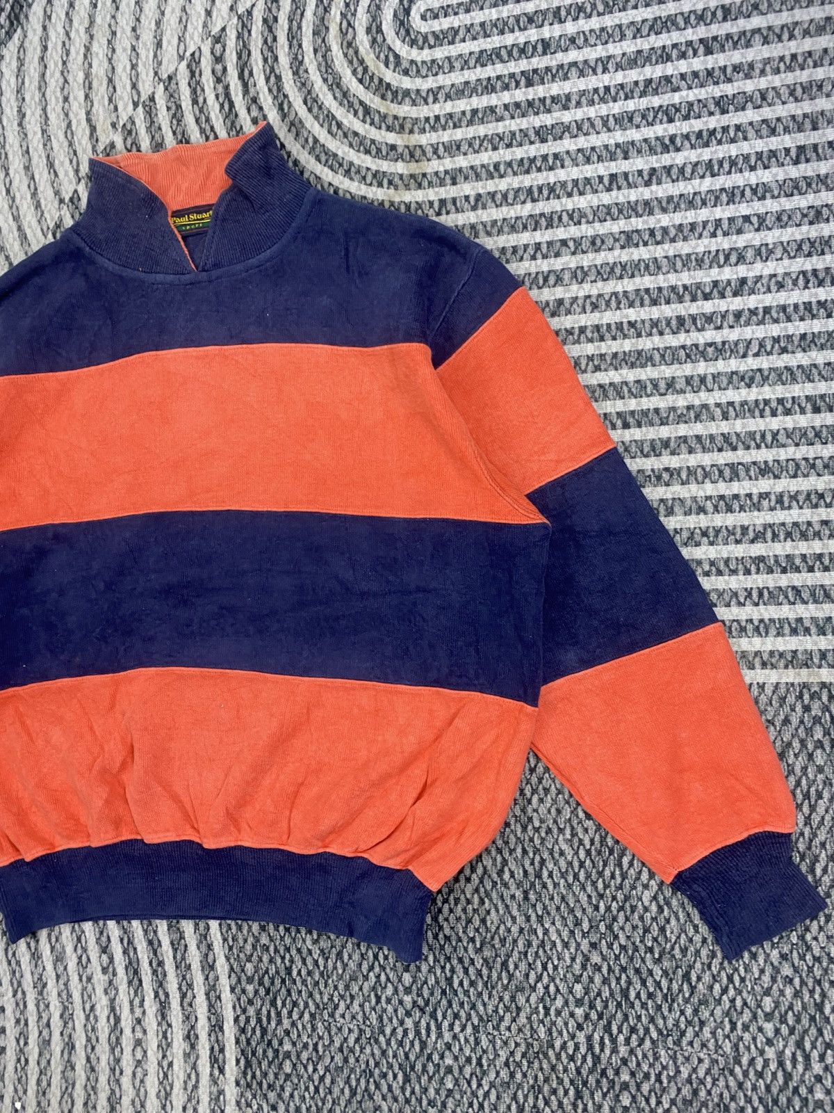 Paul Stuart Vintage Paul Stuart Sport Striped Sweatshirt Size US L / EU 52-54 / 3 - 4 Thumbnail
