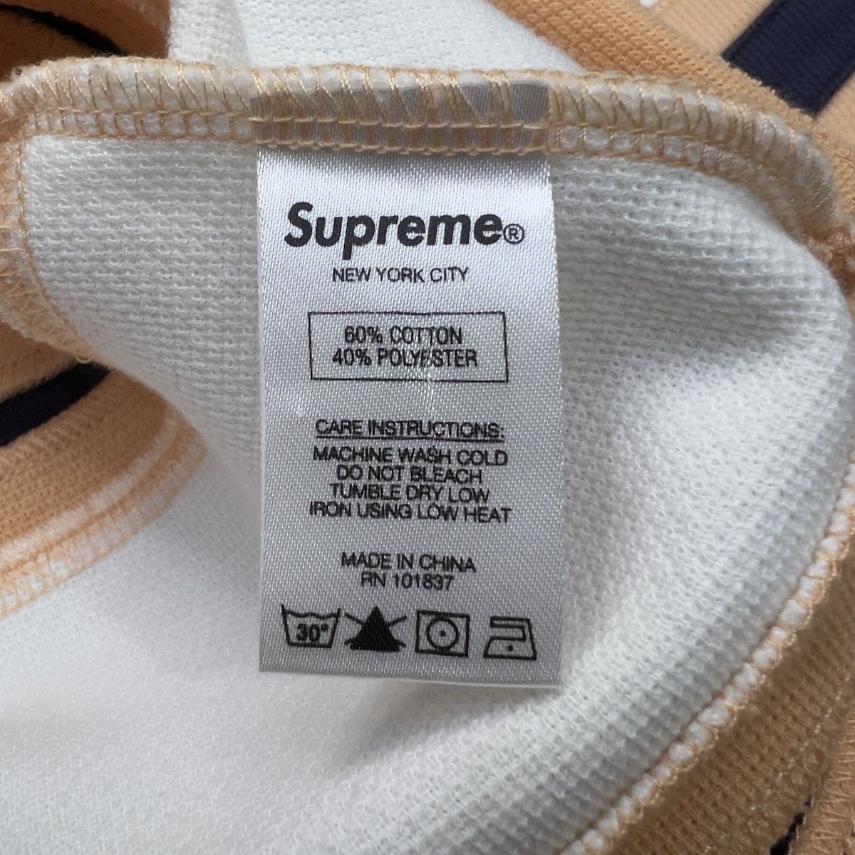 Supreme Supreme 17S/S Half Zip Rugby Peach Size M Size US M / EU 48-50 / 2 - 7 Thumbnail