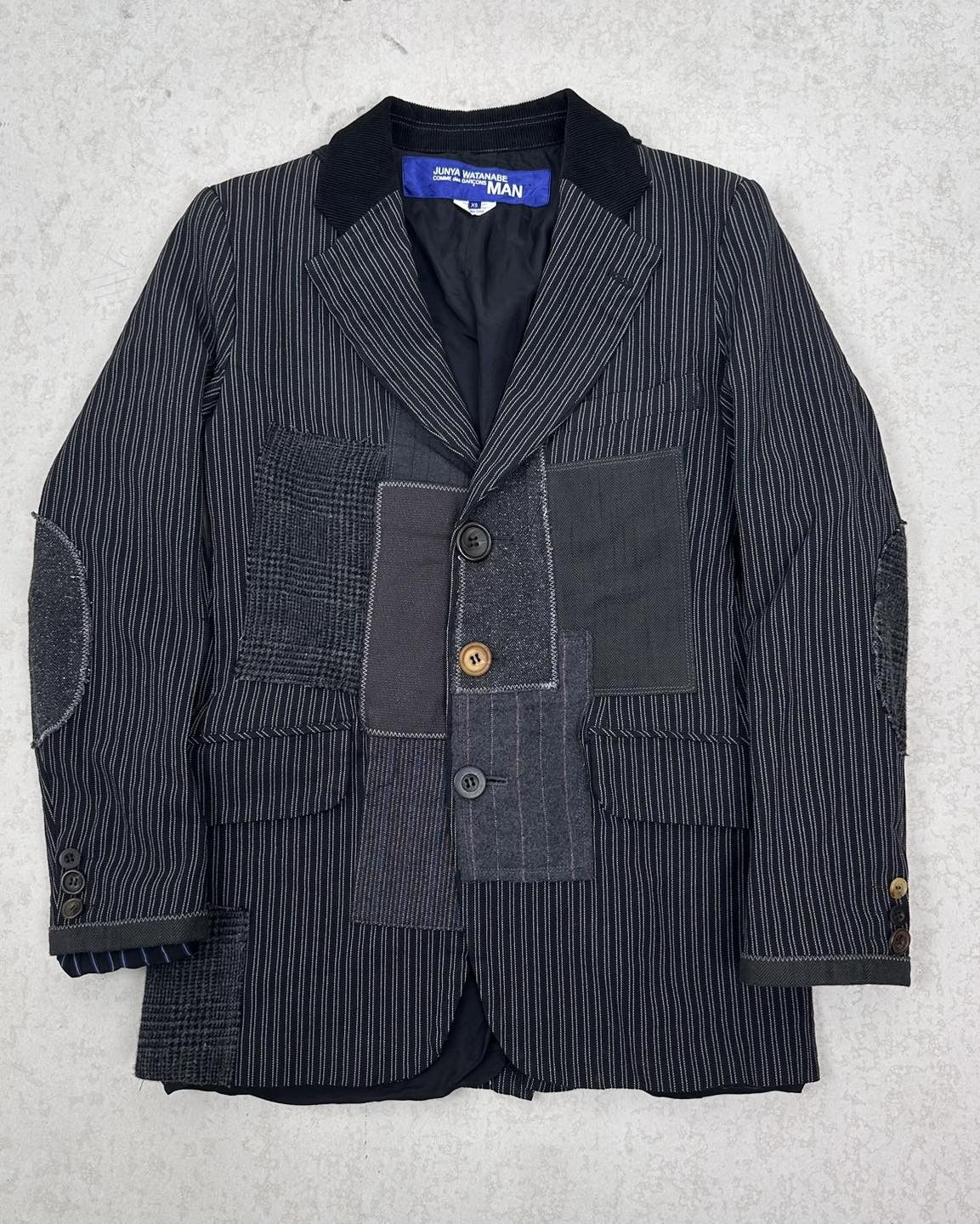 Comme des Garcons × Junya Watanabe RUNWAY F/W2013: Hybrid Patchwork Jacket Size 44S - 2 Thumbnail