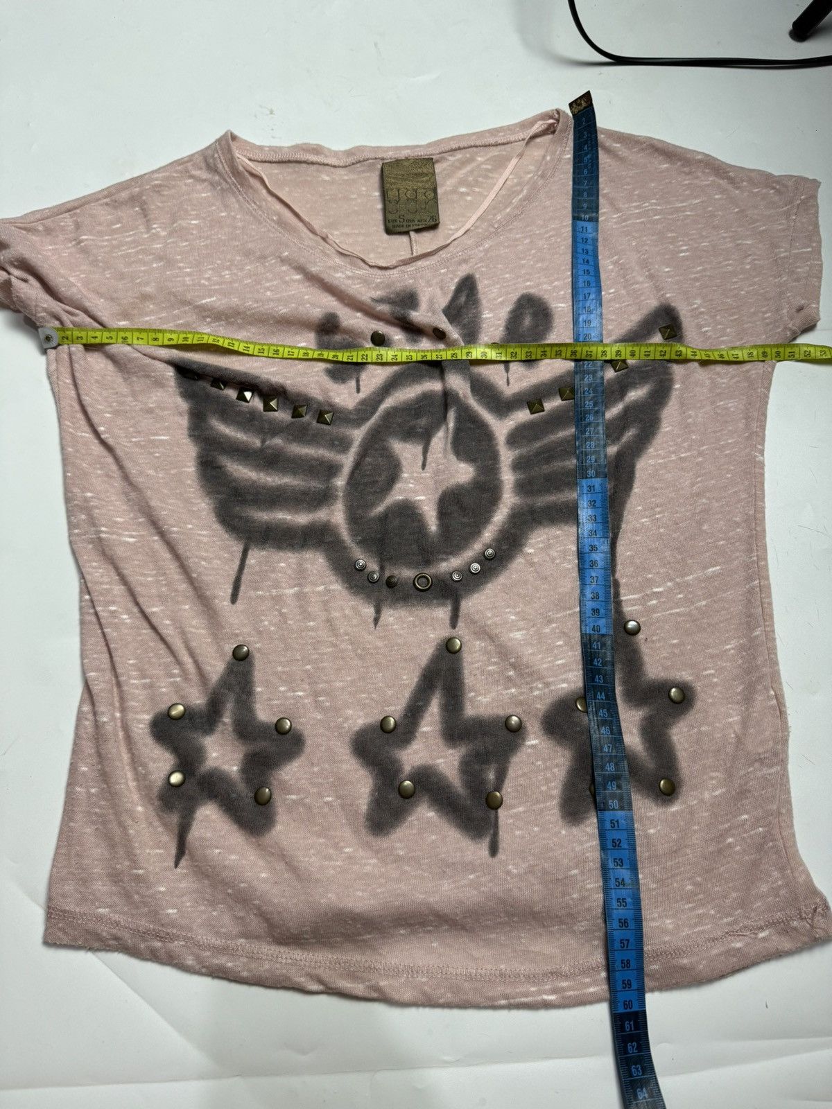 If Six Was Nine × Japanese Brand × Le Grande Bleu (L.G.B.) Japanese Stars Studded Gothic Punk Tees Ifsix style Size US M / EU 48-50 / 2 - 8 Thumbnail