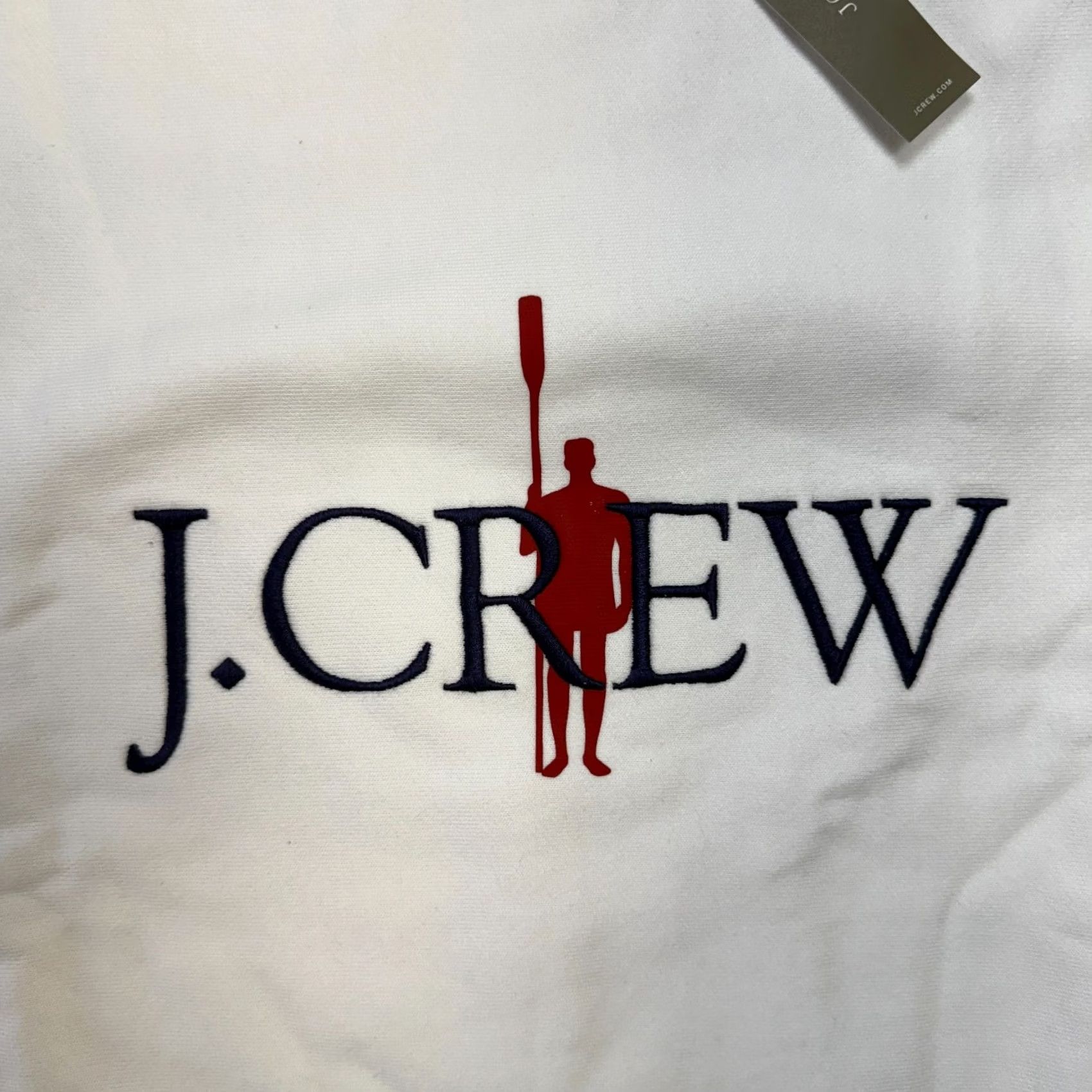 J.Crew J.CREW Sweatshirt Mens L White Heritage Oarsman Graphic 14 Oz Fleece NEW Size US L / EU 52-54 / 3 - 3 Thumbnail