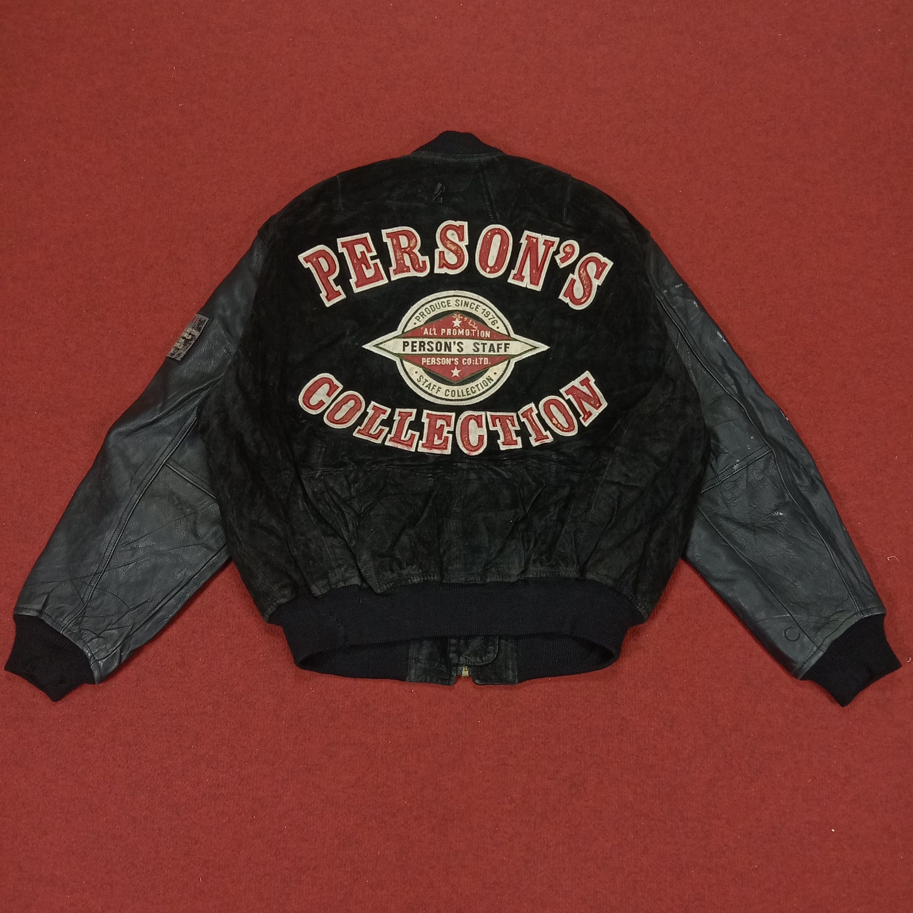 PERSON'S × Vintage Person's Collection Riders Bikers Style Varsity Jacket Size US L / EU 52-54 / 3 - 1 Thumbnail
