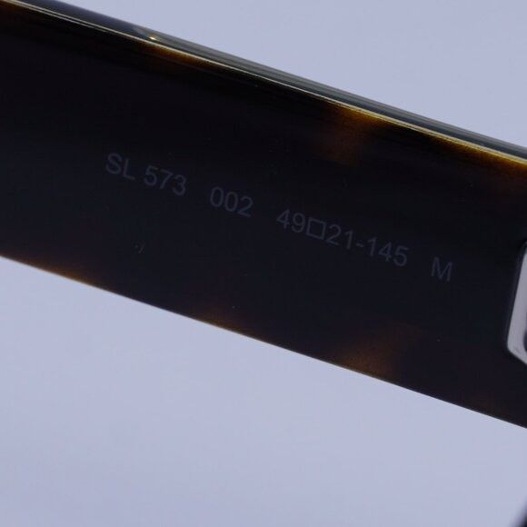 Saint Laurent Paris Saint Laurent SL573 002 Sunglasses Dark Havana Square Frame, Size ONE SIZE - 9 Thumbnail