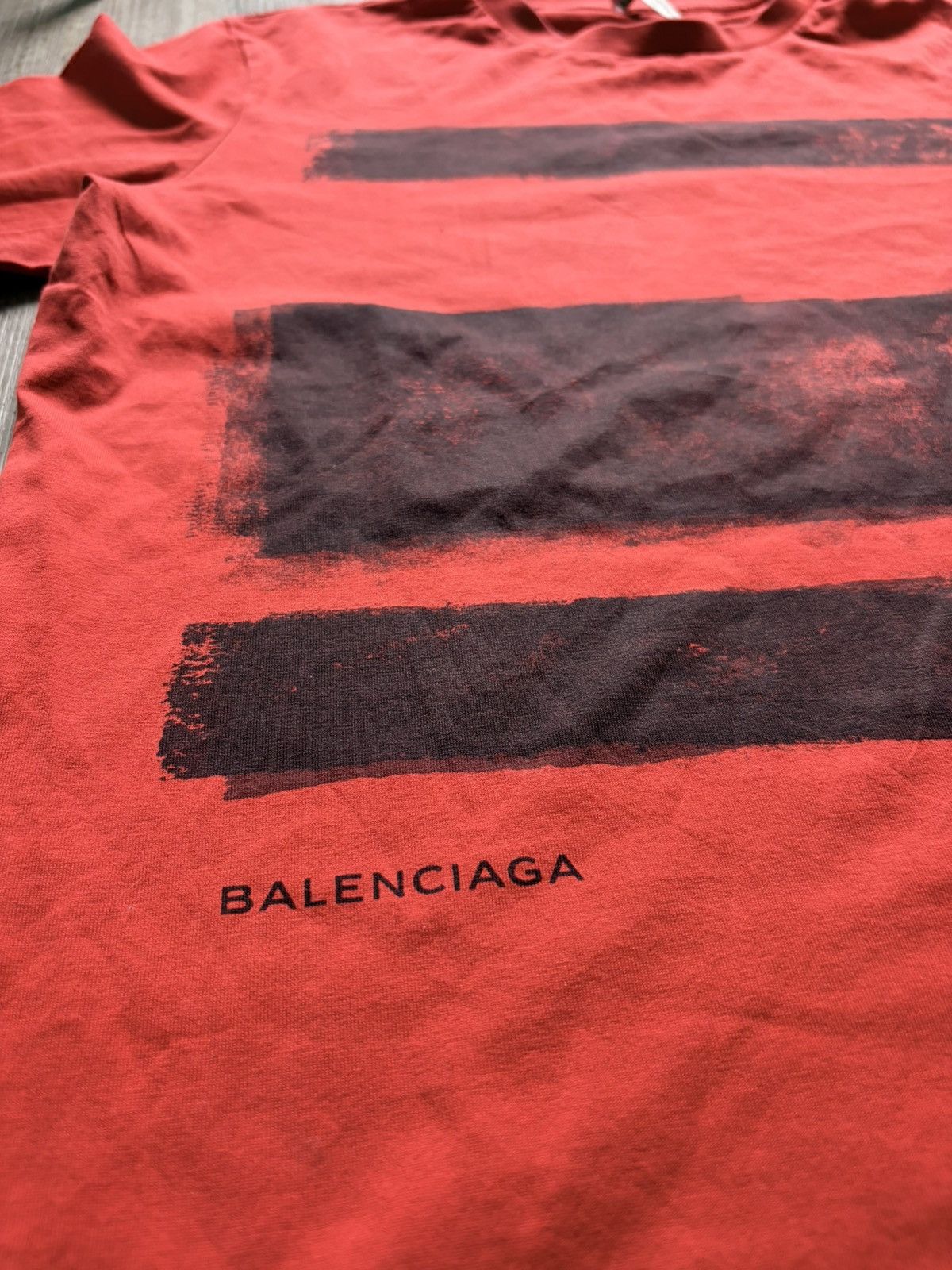 Balenciaga 2015 Balenciaga paint print Tee Size US M / EU 48-50 / 2 - 3 Thumbnail