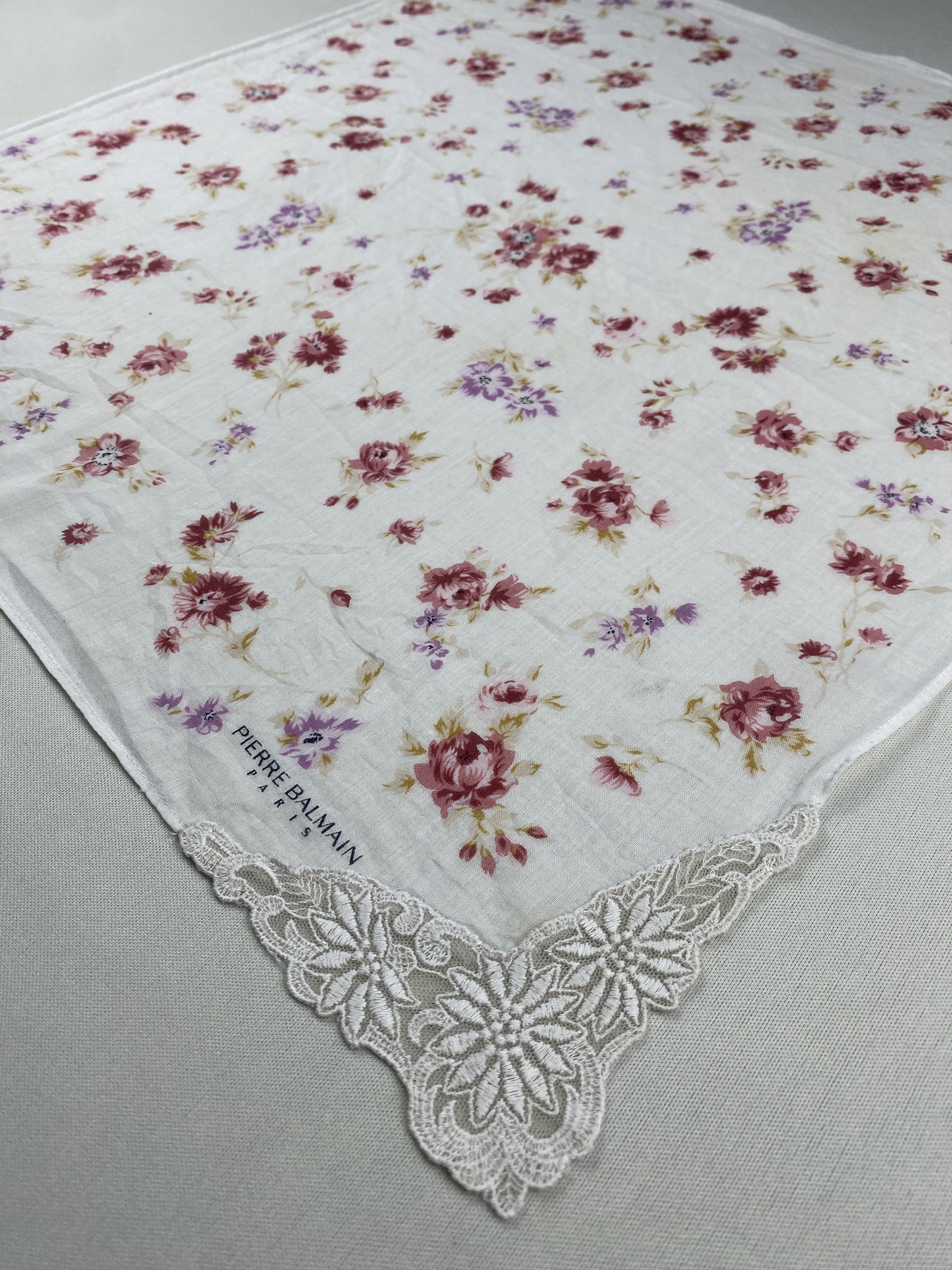 Pierre Balmain Vtg Pierre Balmain Handkerchief Pocket Square Bandana HM0027 Size ONE SIZE - 4 Thumbnail