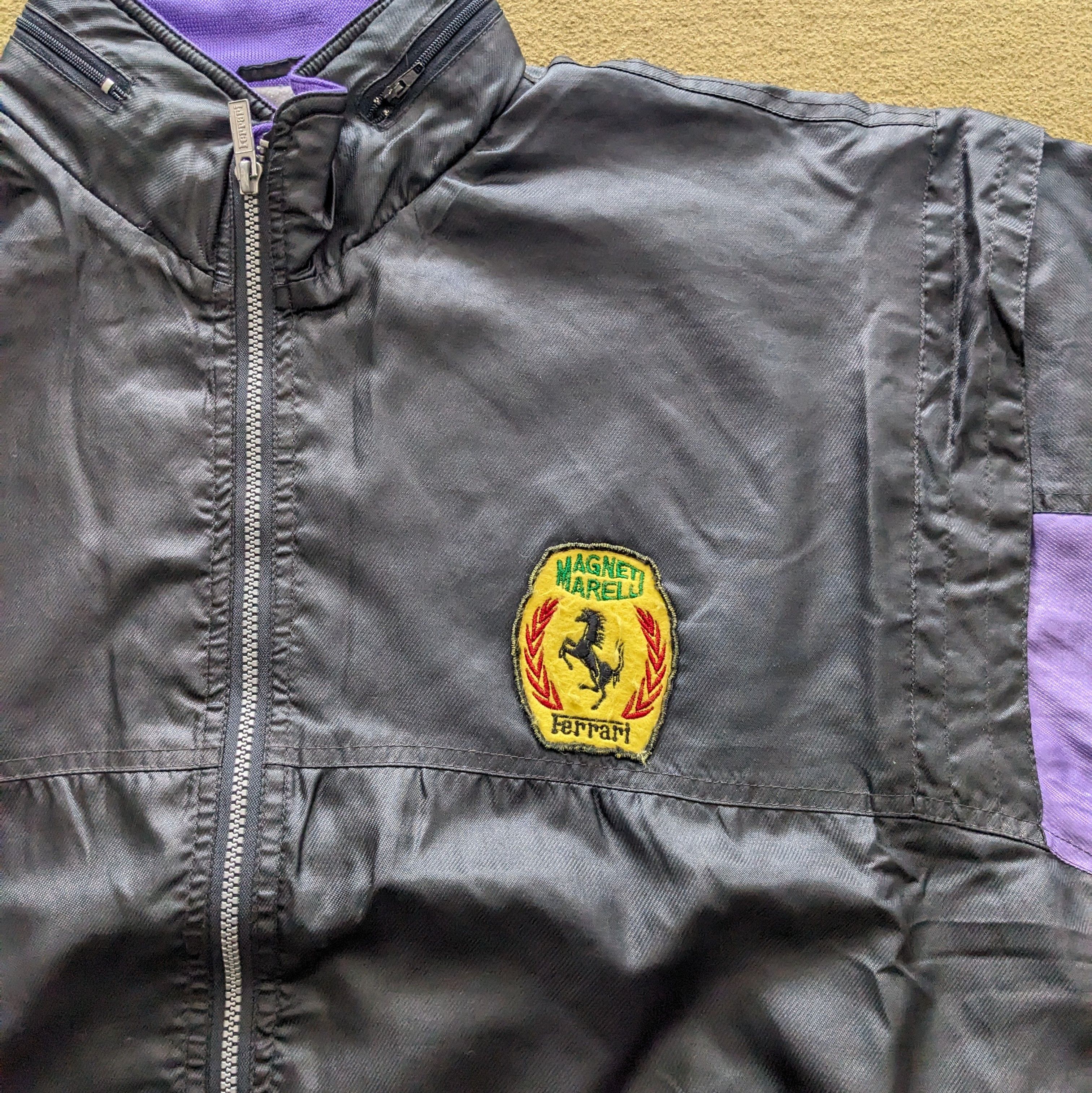 Ferrari Vintage FERRARI Luxury Car Brand Bomber Jacket Size US XXL / EU 58 / 5 - 2 Thumbnail