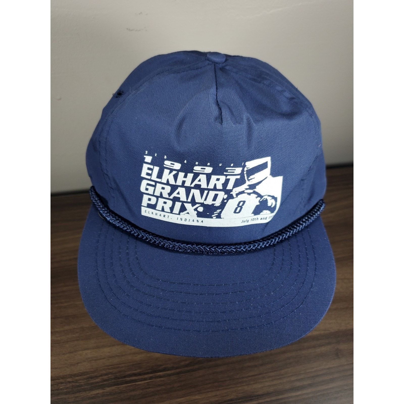 NASCAR × Vintage 1993 Elkhart Grand Prix Hat Indiana Racing Snapback Cap Kart Size ONE SIZE - 4 Thumbnail