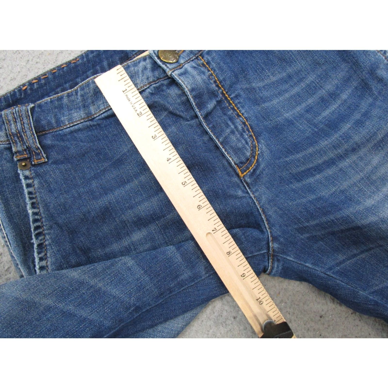 Ermanno Scervino Ermanno Scervino Jeans Denim Blue Stretch 5-Pocket Design Straight Womens SZ 44 Regular 30x32 Italy Made Size 30" / US 8 / IT 44 - 6 Thumbnail