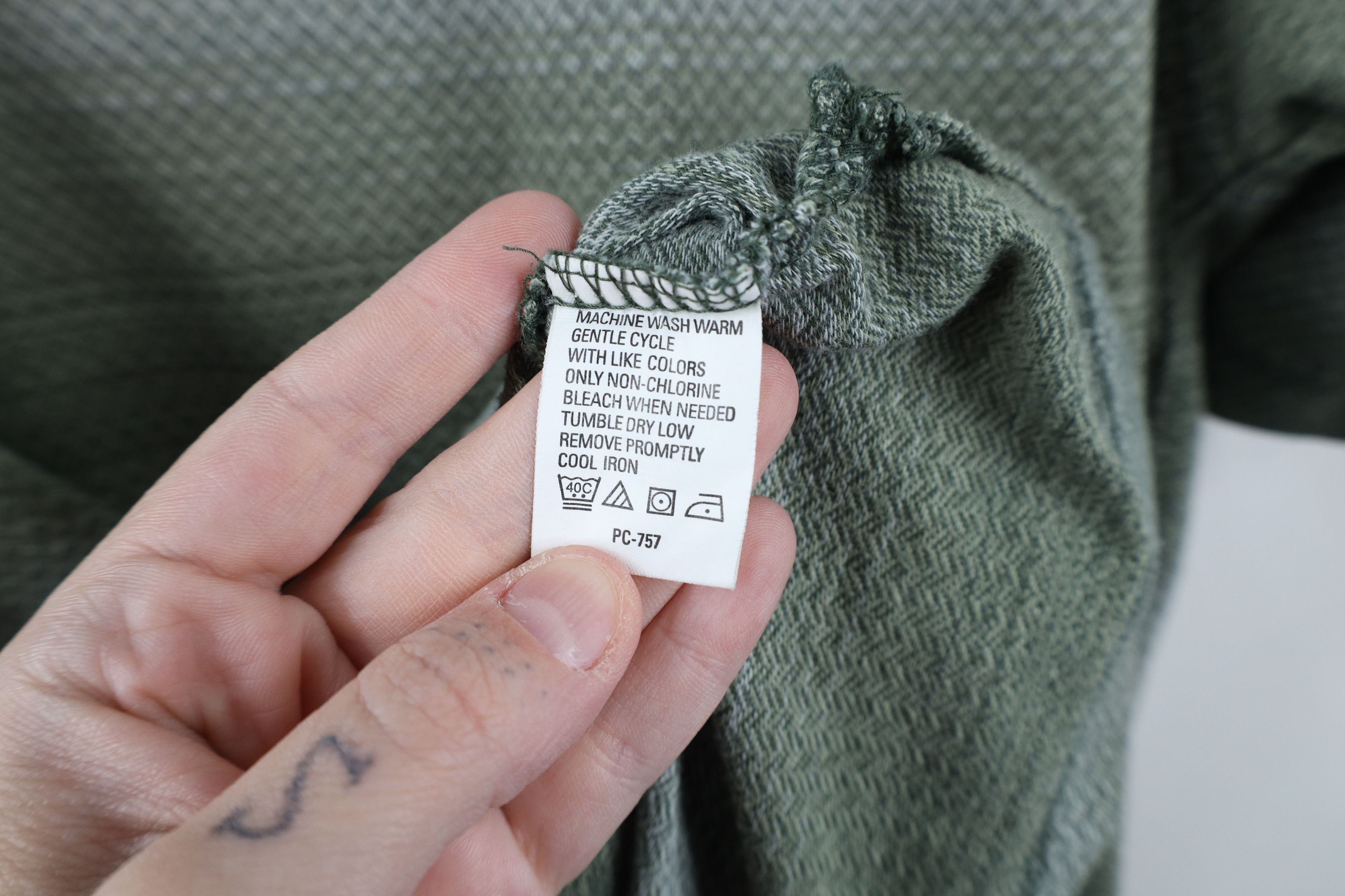 Vintage Vintage 90s Streetwear Herringbone Golf Polo Shirt Green Size US L / EU 52-54 / 3 - 10 Thumbnail