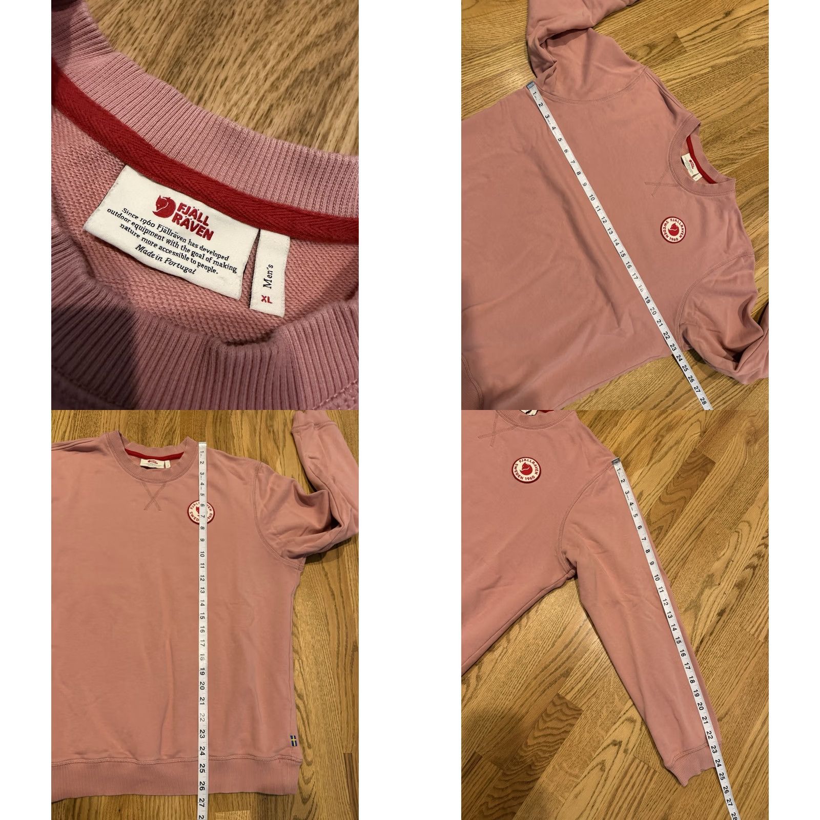 Vintage Fjallraven Logo Badge Sweater Mens XL Crewneck Sweatshirt Pullover Pink Cotton Size US XL / EU 56 / 4 - 8 Thumbnail