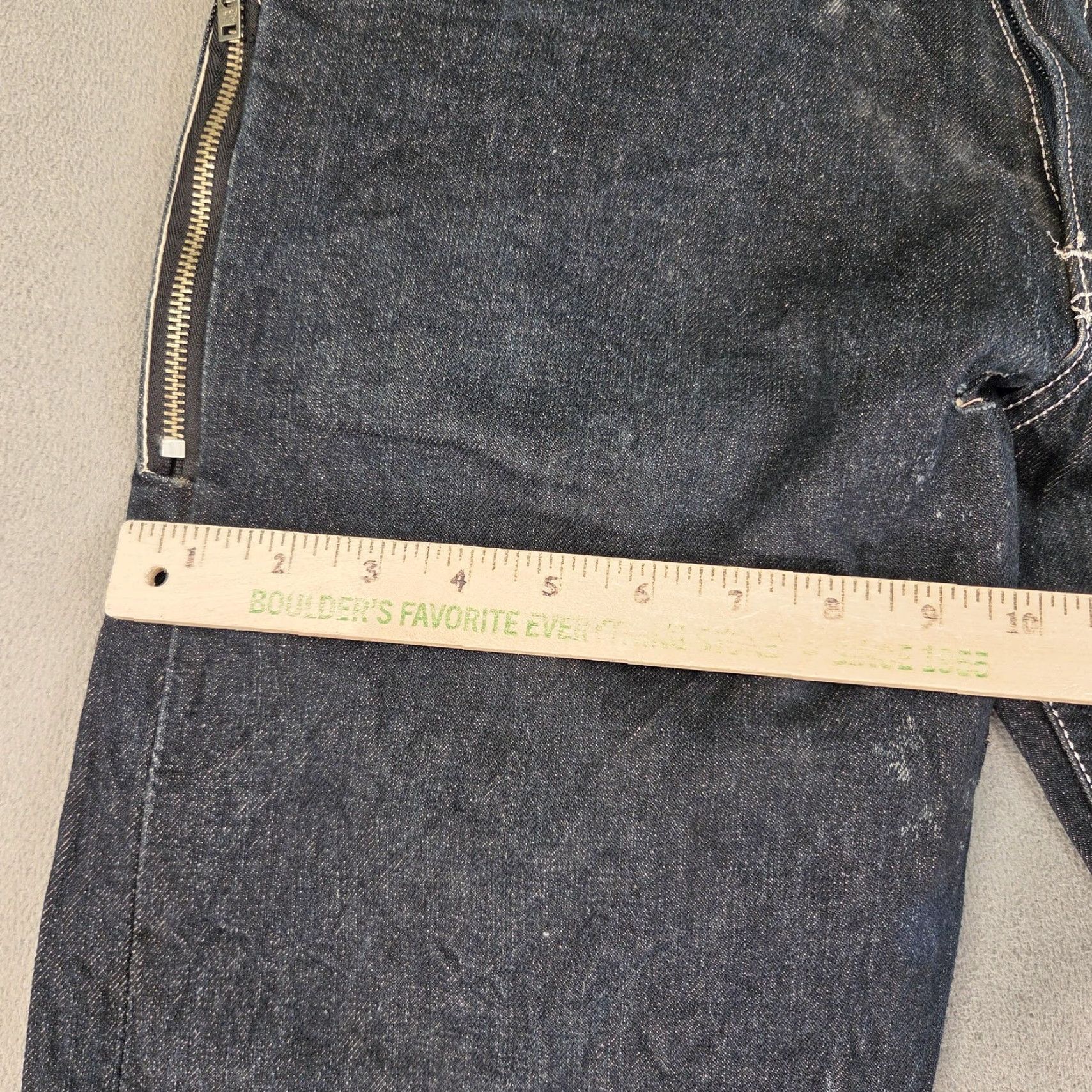 Fragment Design Levis Jeans Mens 30x32 Denim Straight Indigo Blue Zip Fly Five-Pocket Regular Inseam 32 Size US 30 / EU 46 - 6 Thumbnail