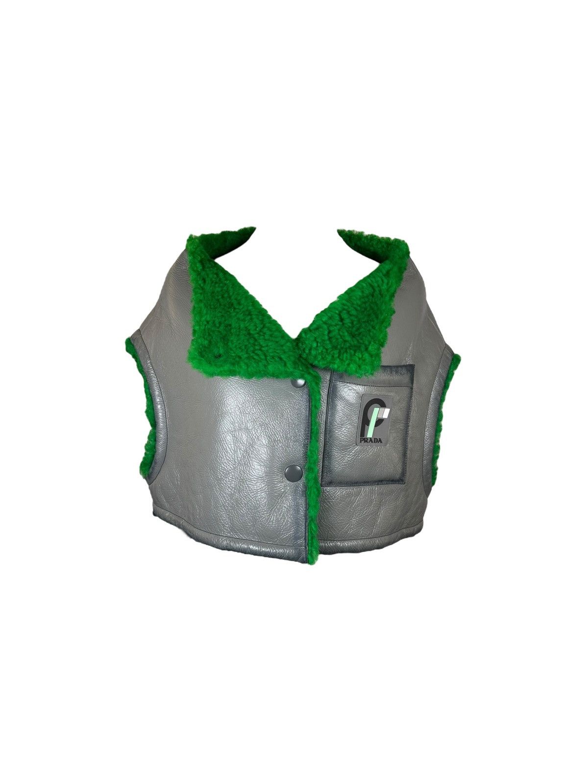 Prada Prada Cropped Shearling Vest Size XS / US 0-2 / IT 36-38 - 1 Thumbnail