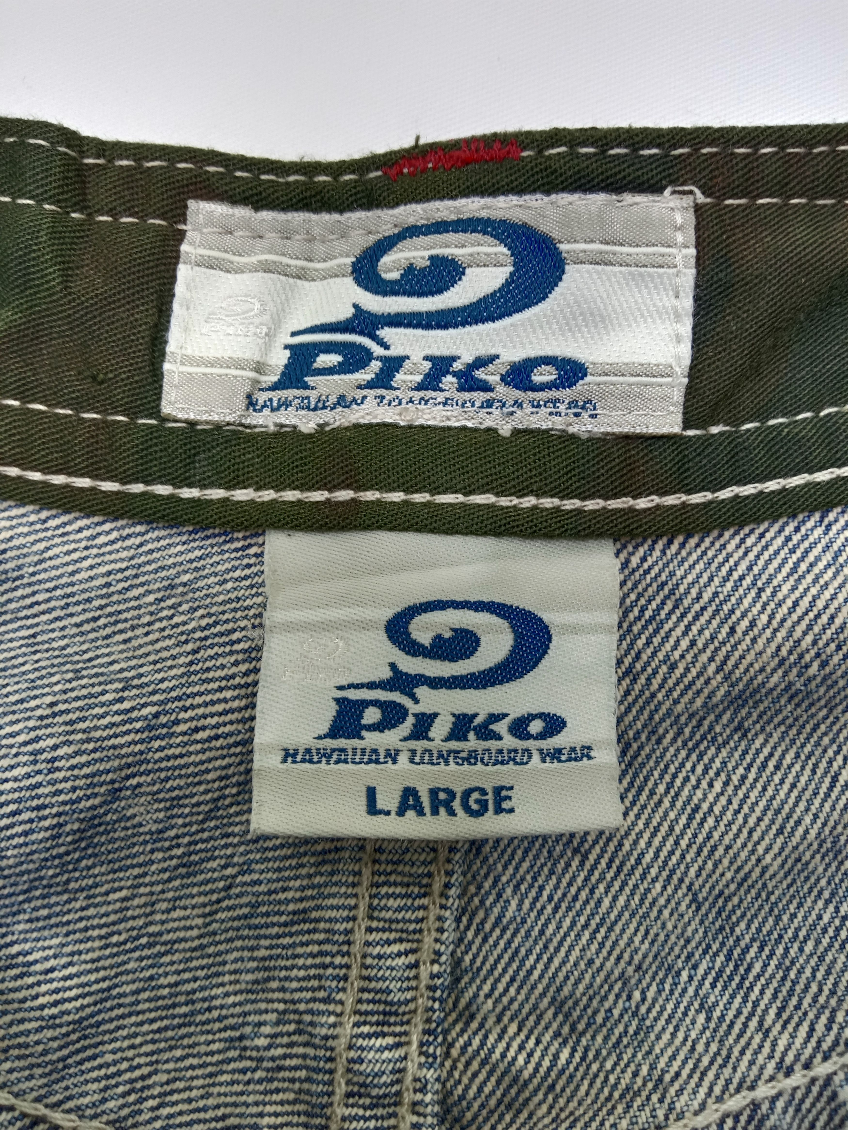 Japanese Brand Vintage Japanese Piko Wide Multi Pocket Cargo Baggy Jeans Size US 31 - 15 Thumbnail