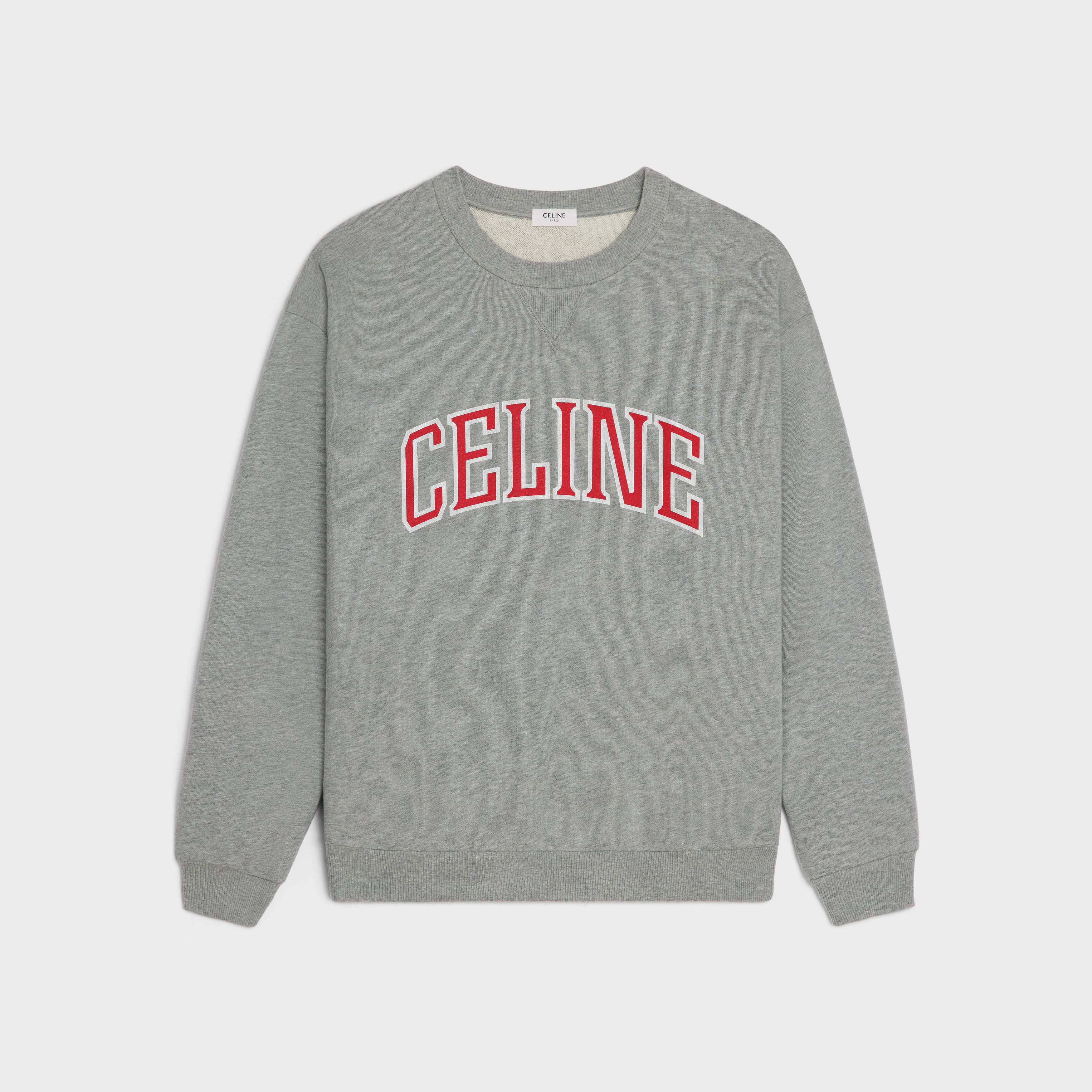 Celine celine loose sweatshirt in cotton fleece Size US M / EU 48-50 / 2 - 1 Thumbnail