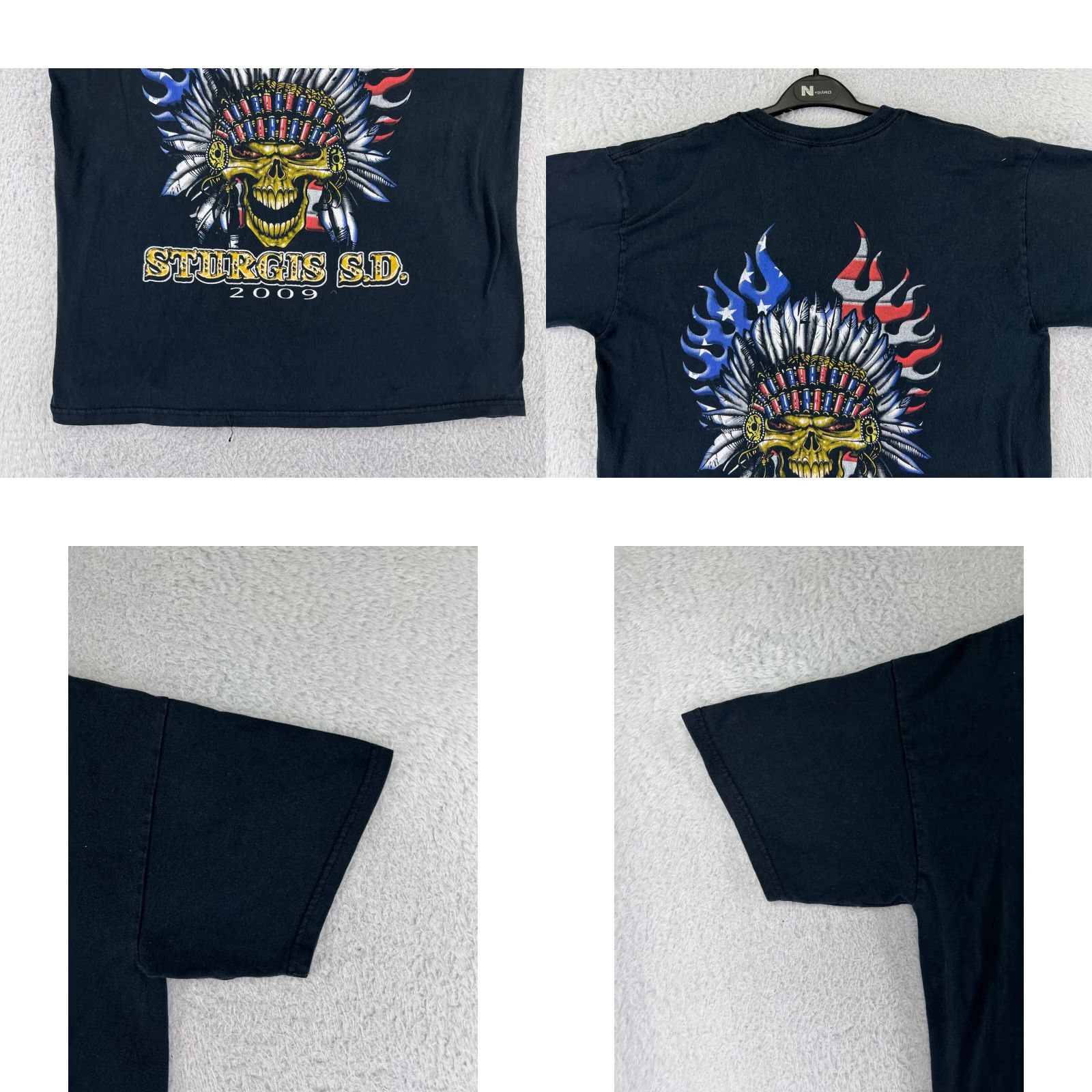 Vintage VINTAGE Sturgis Shirt Mens Large Black 69th 2009 Short Sleeve Crew Neck Motorcycle Music T-Shirt Mens Size US L / EU 52-54 / 3 - 8 Thumbnail