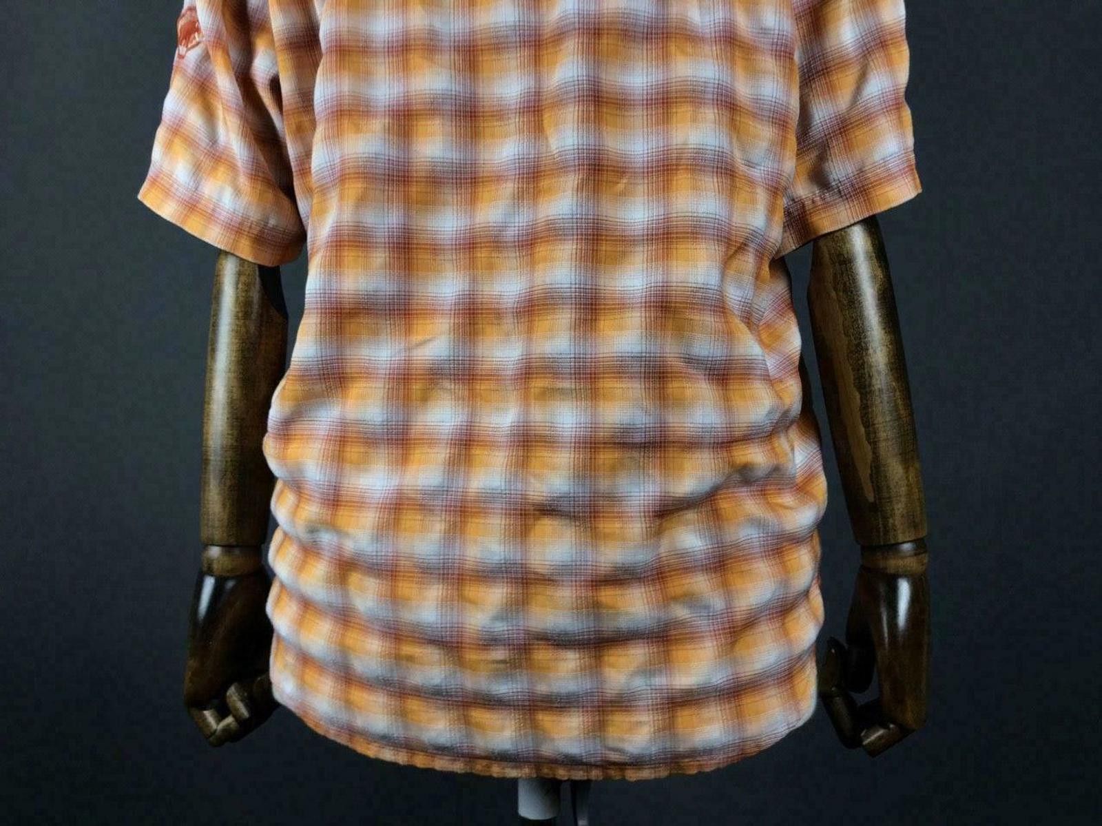 Mammut Mammut Orange Check Short Sleeve Button Up Shirt Size M Size M / US 6-8 / IT 42-44 - 7 Thumbnail