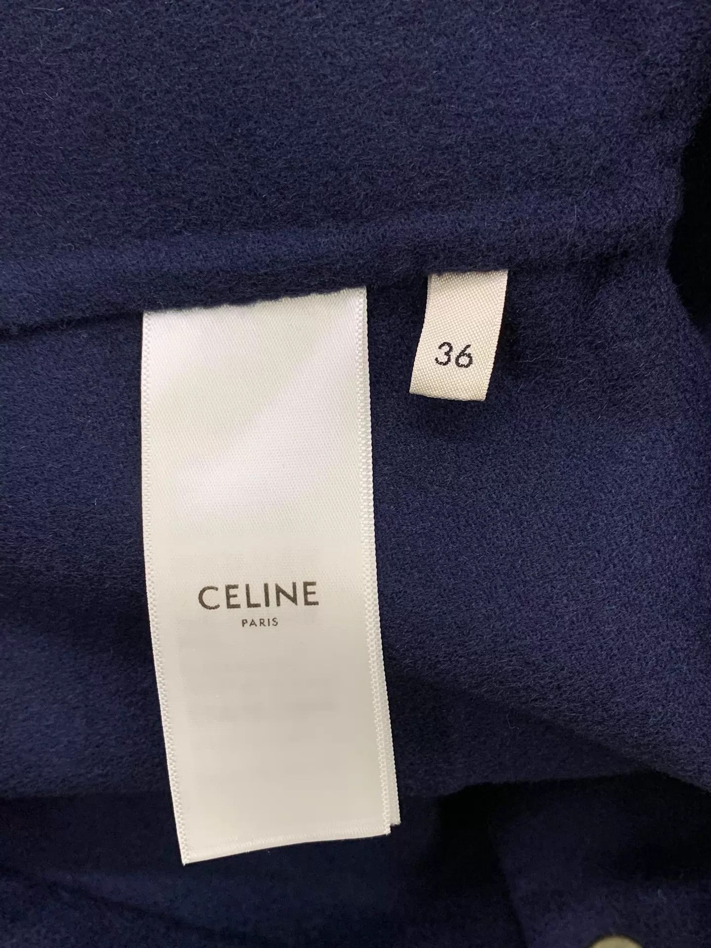 Celine Celine Blue Gold Button Wool Coat Size 36 Unused Size XS / US 0-2 / IT 36-38 - 5 Thumbnail