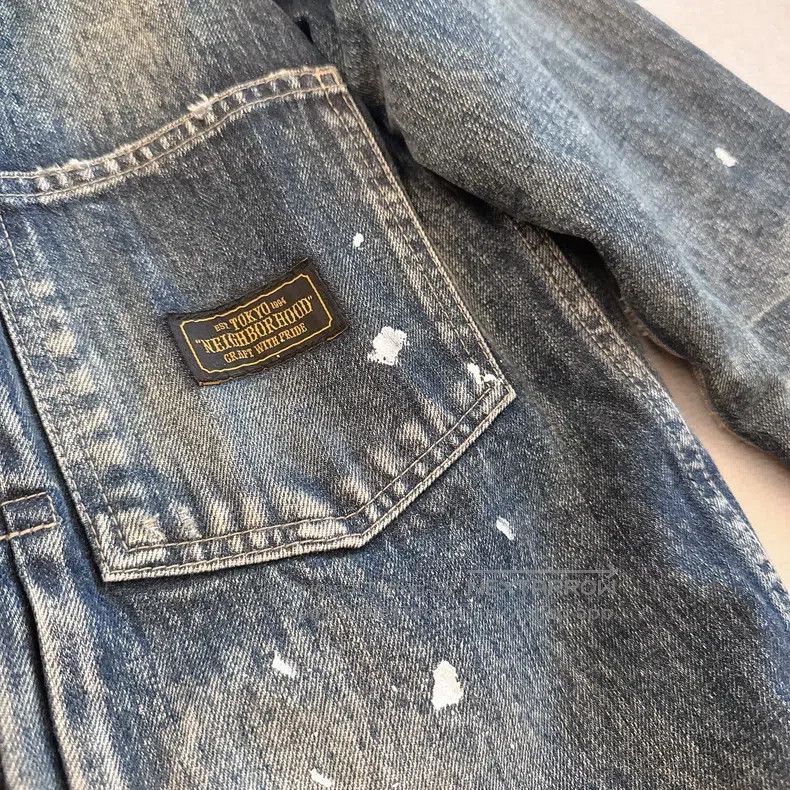 Neighborhood Neighborhood Denim Jacket with Wool Felt Lining, Great for Size US M / EU 48-50 / 2 - 5 Thumbnail