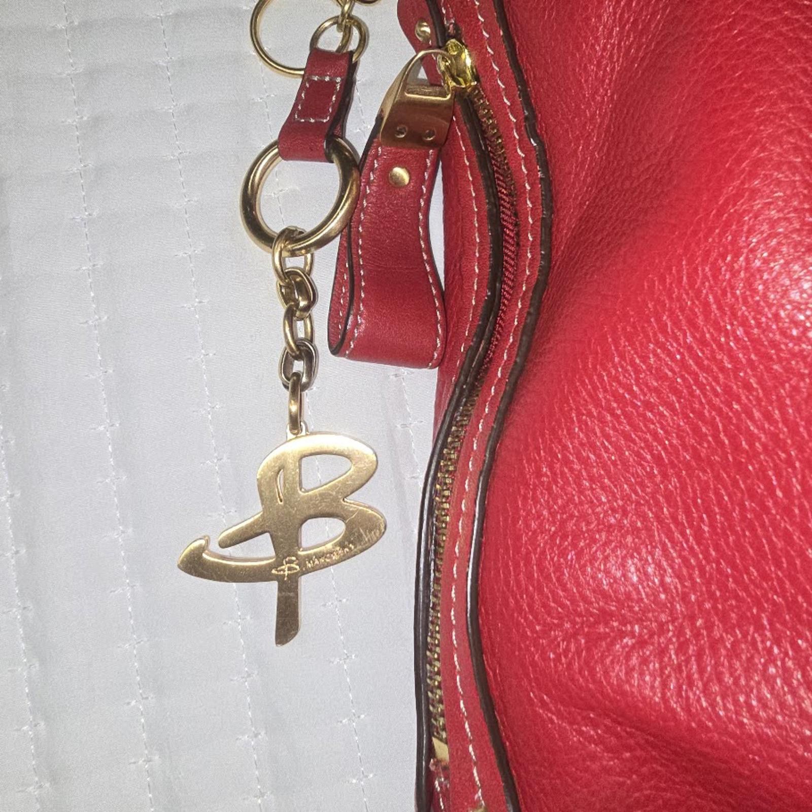 Other B Makowsky Cranberry Red Soft Pebbled Leather Hobo Size ONE SIZE - 3 Thumbnail
