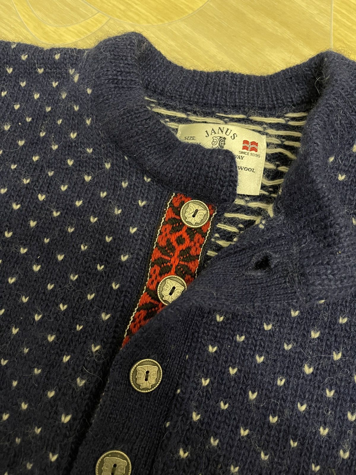 Dale Of Norway Janus vintage pure wool made in Norway striped sweater Size US M / EU 48-50 / 2 - 12 Thumbnail