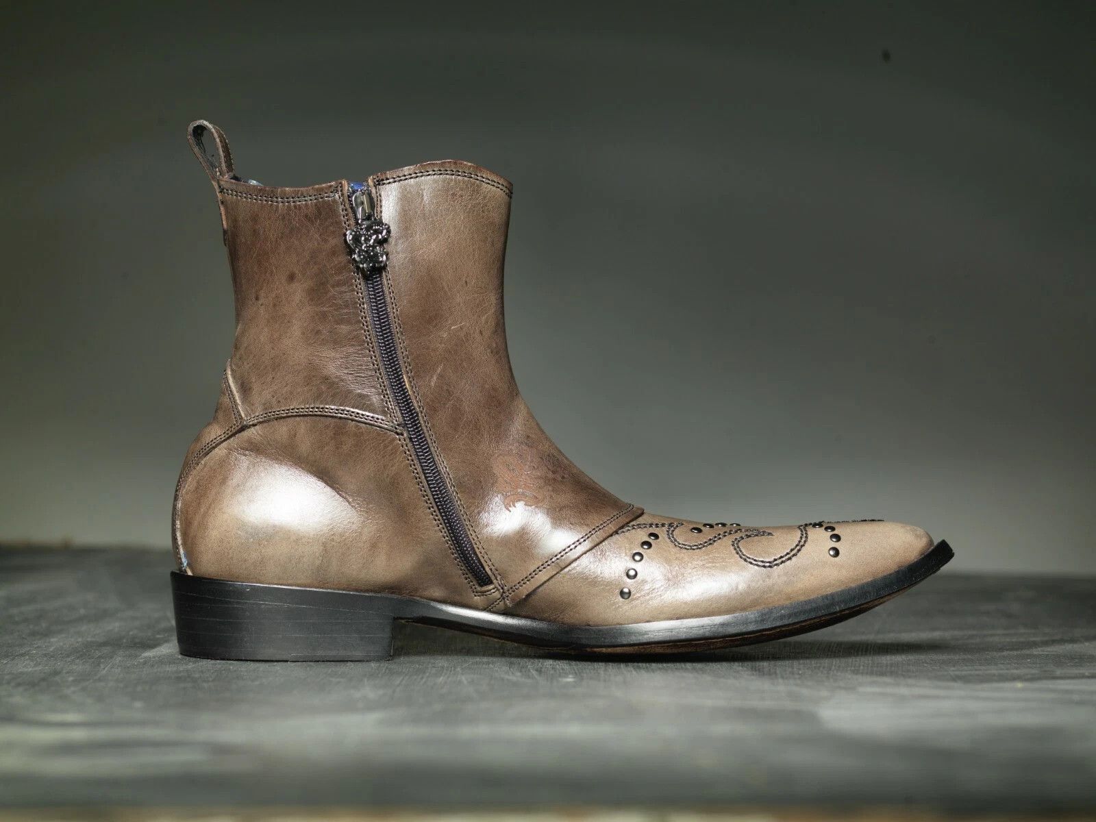 Mark Nason NEW Mark Nason BARCLAY Dragon Rock Boots Distressed Brown Size US 10.5 / EU 43-44 - 8 Thumbnail