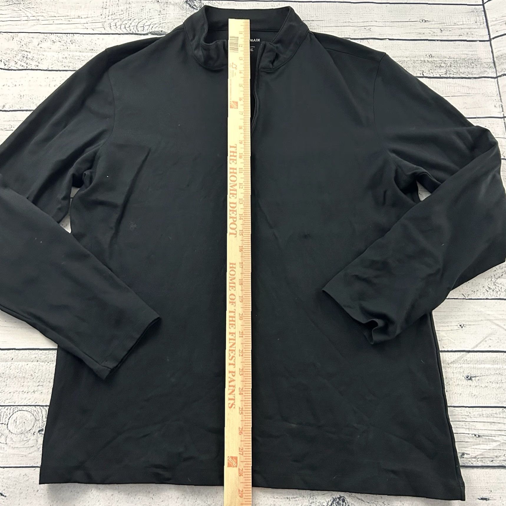 Mizzen+Main Mizzen + Main 1/4 Zip Pullover Jacket Men XL Black Size US XL / EU 56 / 4 - 3 Thumbnail