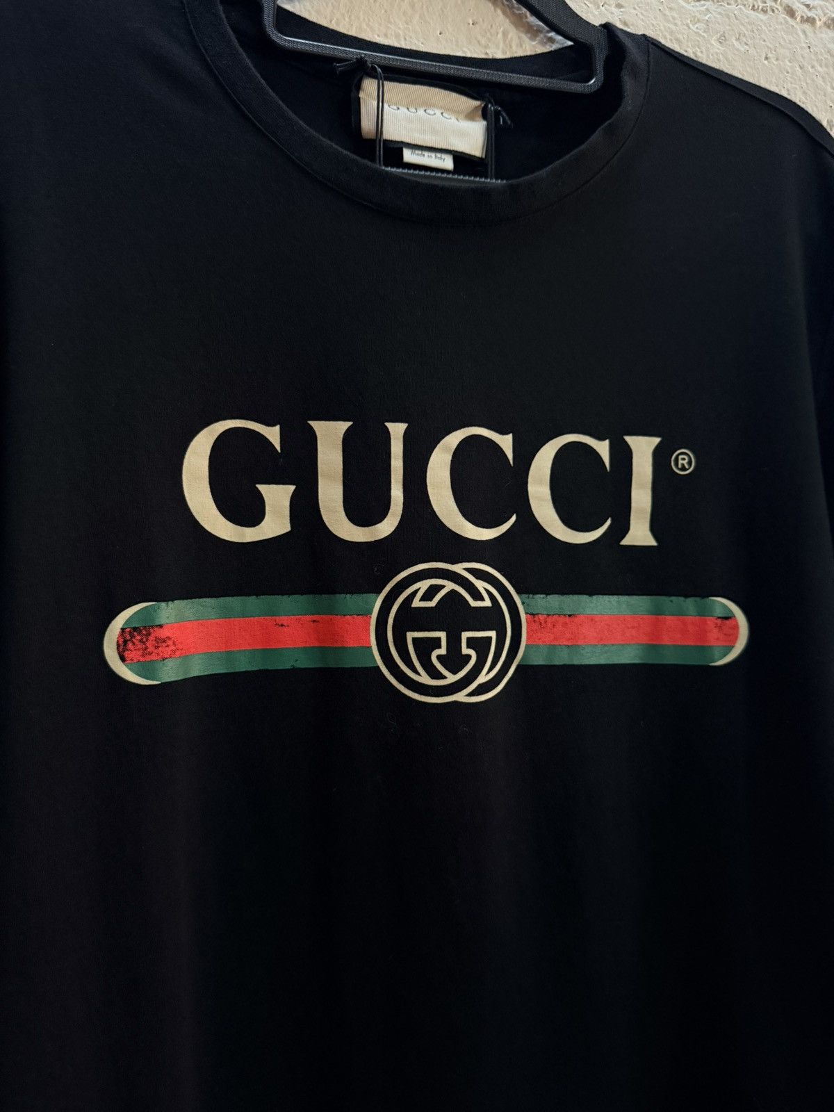Gucci SS19 Black Classic Logo Tee Size US XXL / EU 58 / 5 - 2 Thumbnail