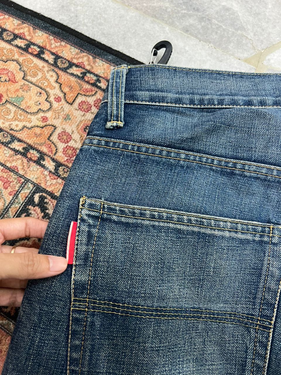 WHIZ LIMITED Vintage Whiz Limited Distressed Selvedge Denim Jeans Size US 34 / EU 50 - 8 Thumbnail