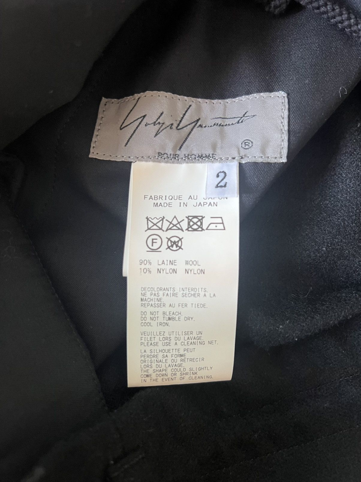 Yohji Yamamoto Yohji Yamamoto Pour Homme - Cashmere Class Draw String pants Size US 30 / EU 46 - 14 Thumbnail