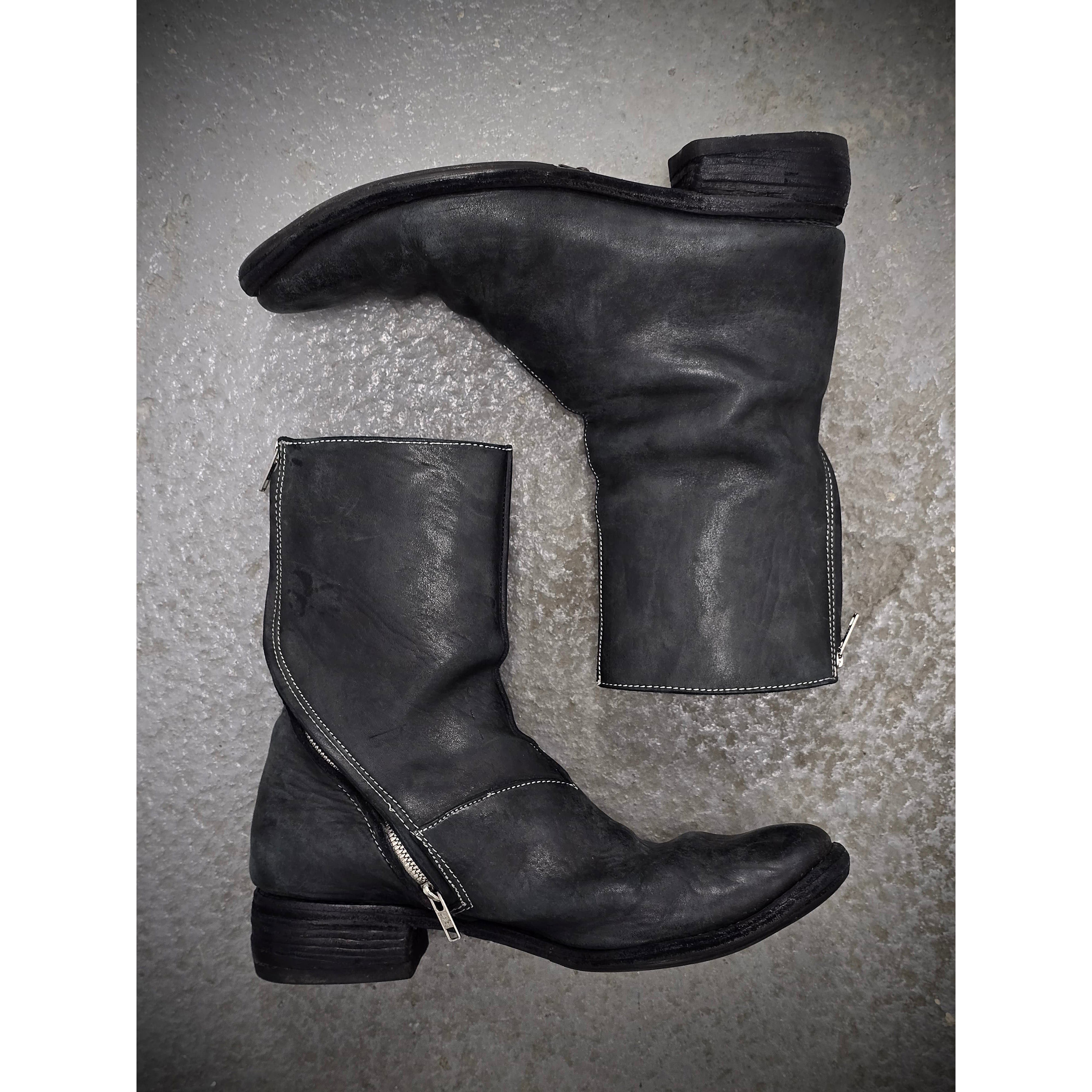 Carol Christian Poell Carol Christian Poell Object-dyed Horse Tornado Zip Boots Size US 8 / EU 41 - 1 Thumbnail
