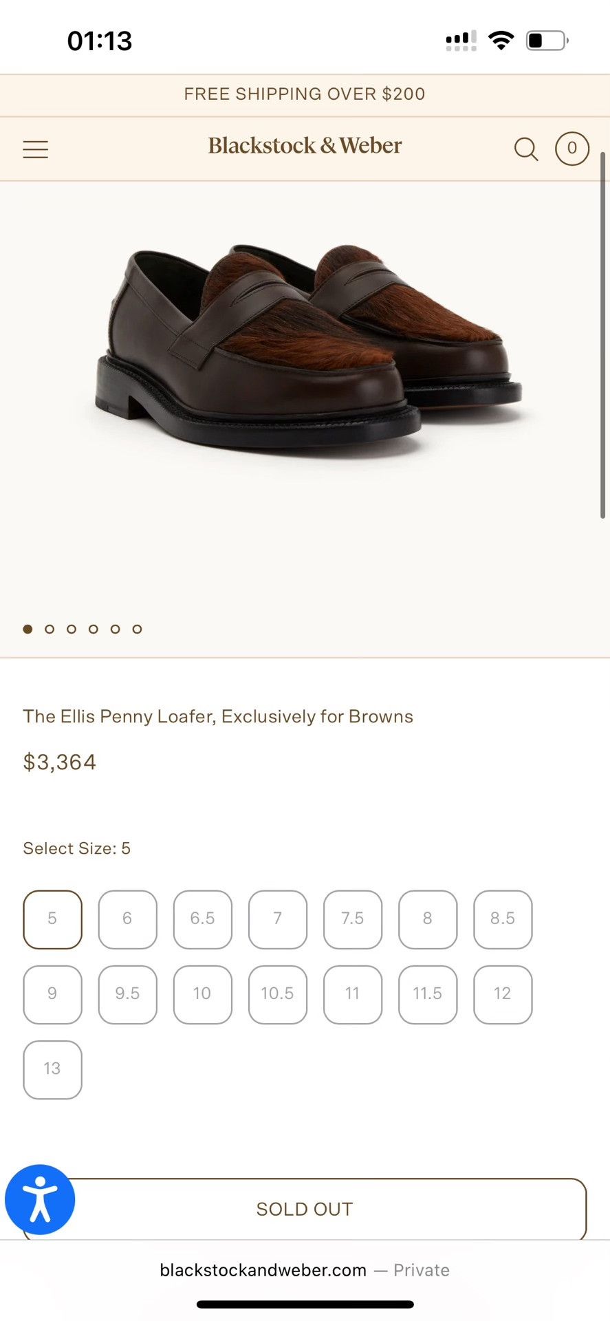 Blackstock & Weber Blackstock & Weber Ellis Penny Loafer Size US 8.5 / EU 41-42 - 1 Thumbnail